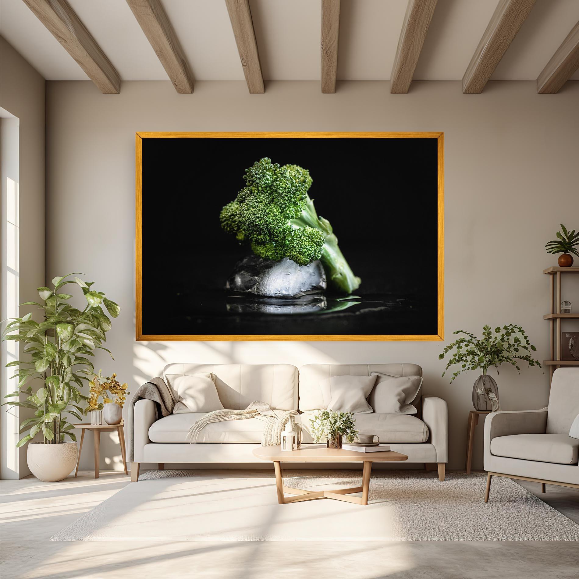 Tablou Canvas Broccoli Water mockup 6