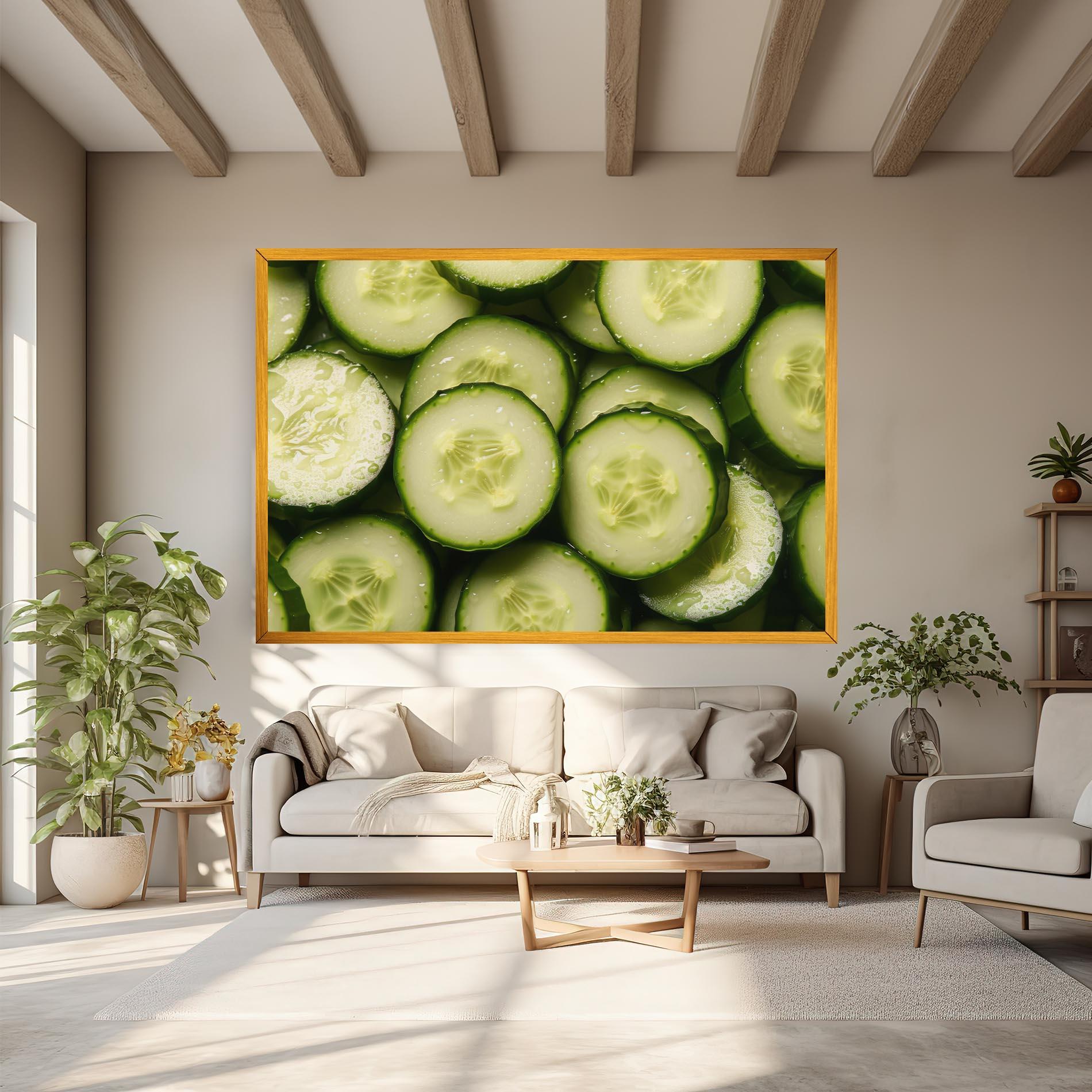 Tablou Canvas Fresh Cucumber mockup 6