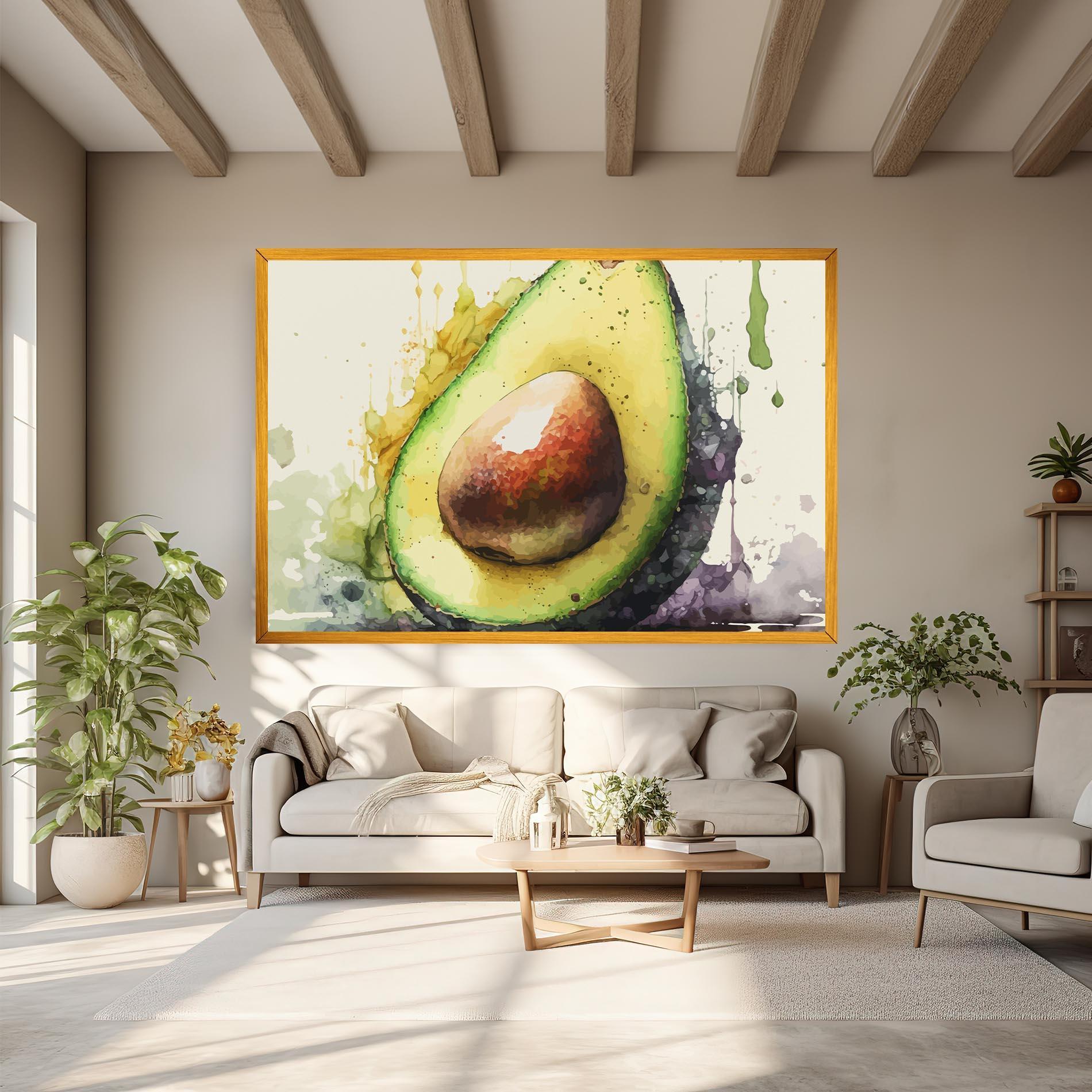 Tablou Canvas Green Avocado Art mockup 6