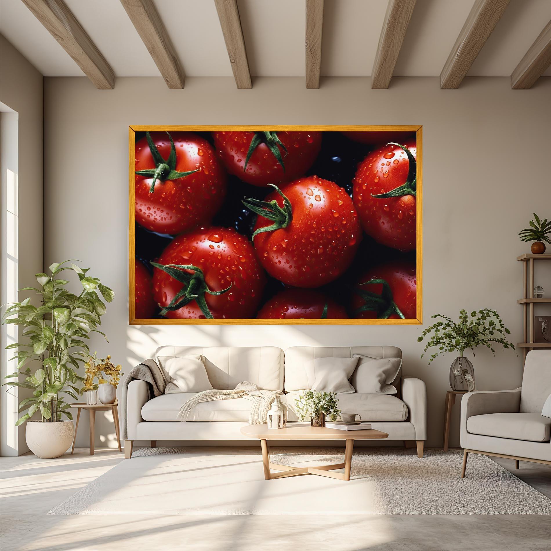 Tablou Canvas Red Wet Tomato mockup 6