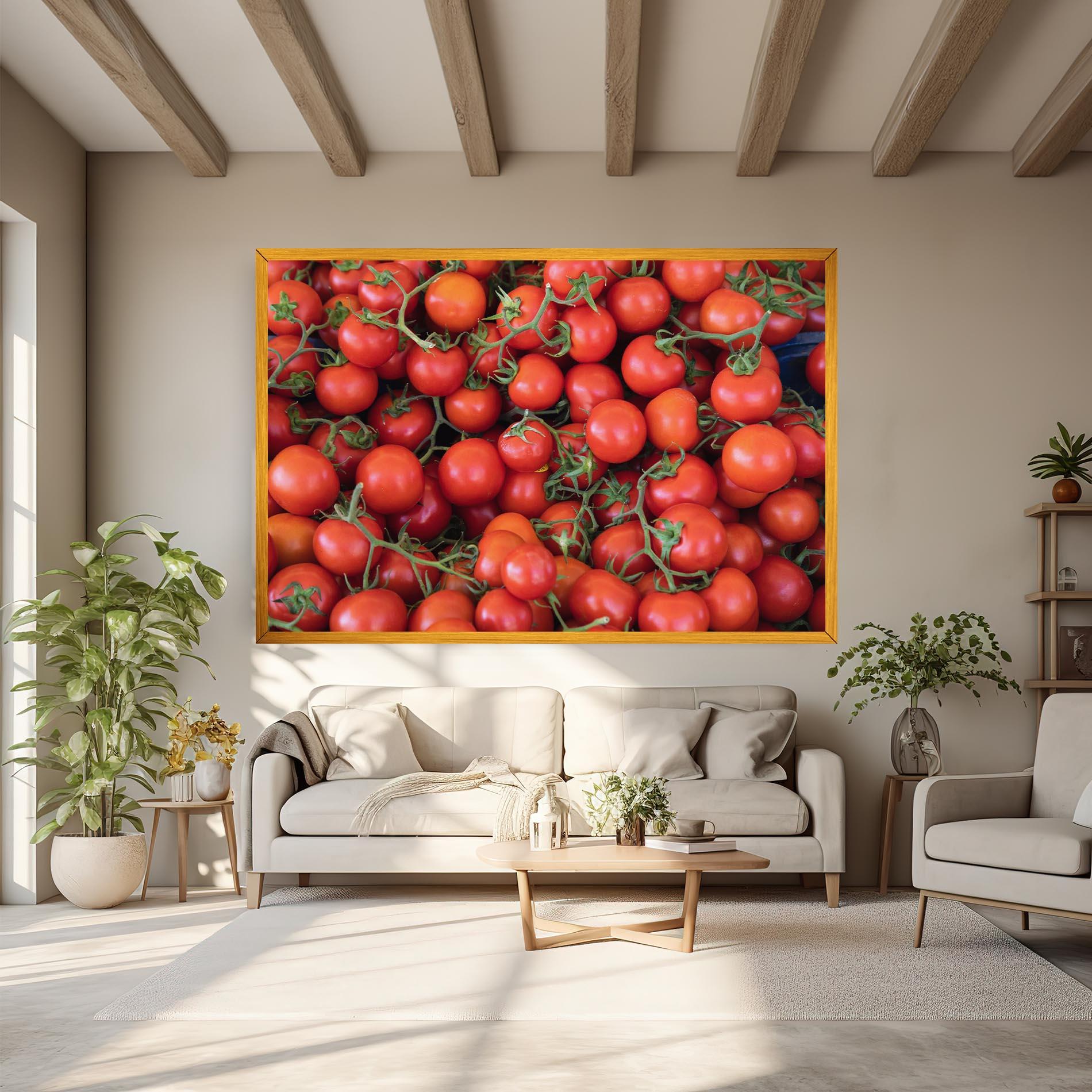 Tablou Canvas Tomato Red Wall mockup 6