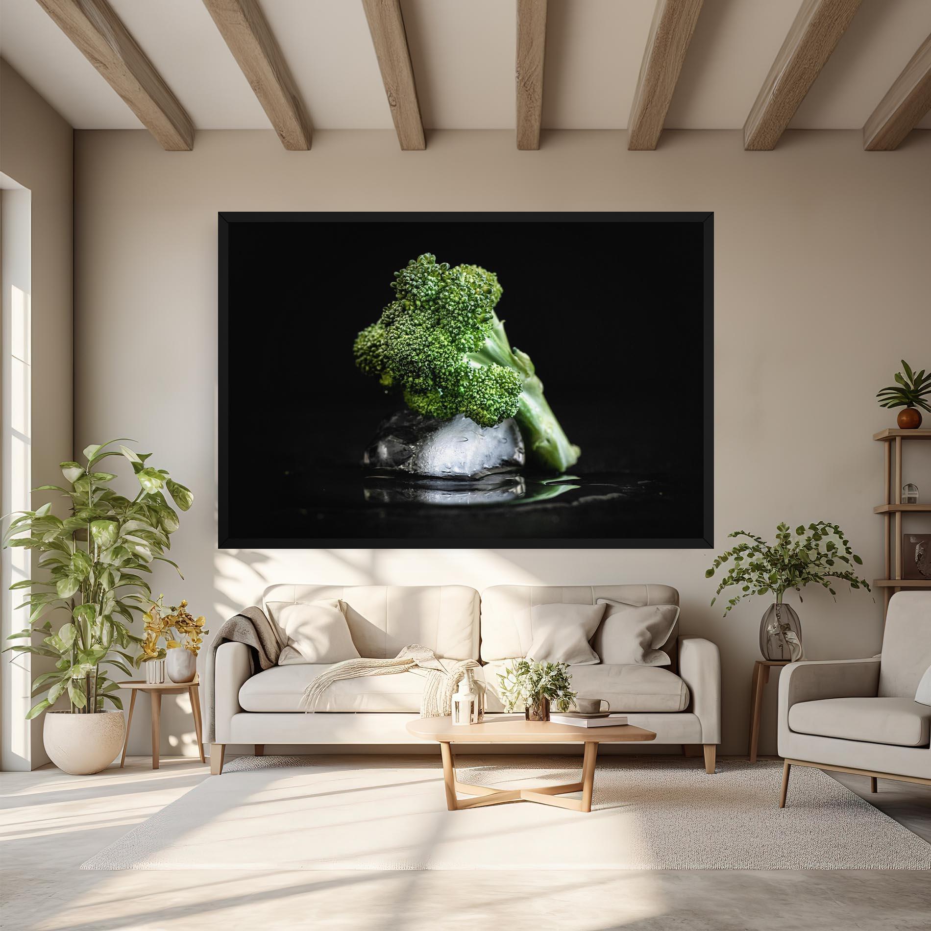Tablou Canvas Broccoli Water mockup 6