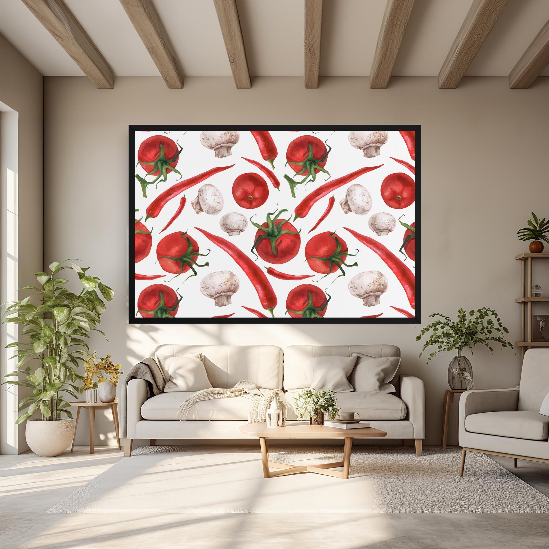 Tablou Canvas Floating Tomato mockup 6