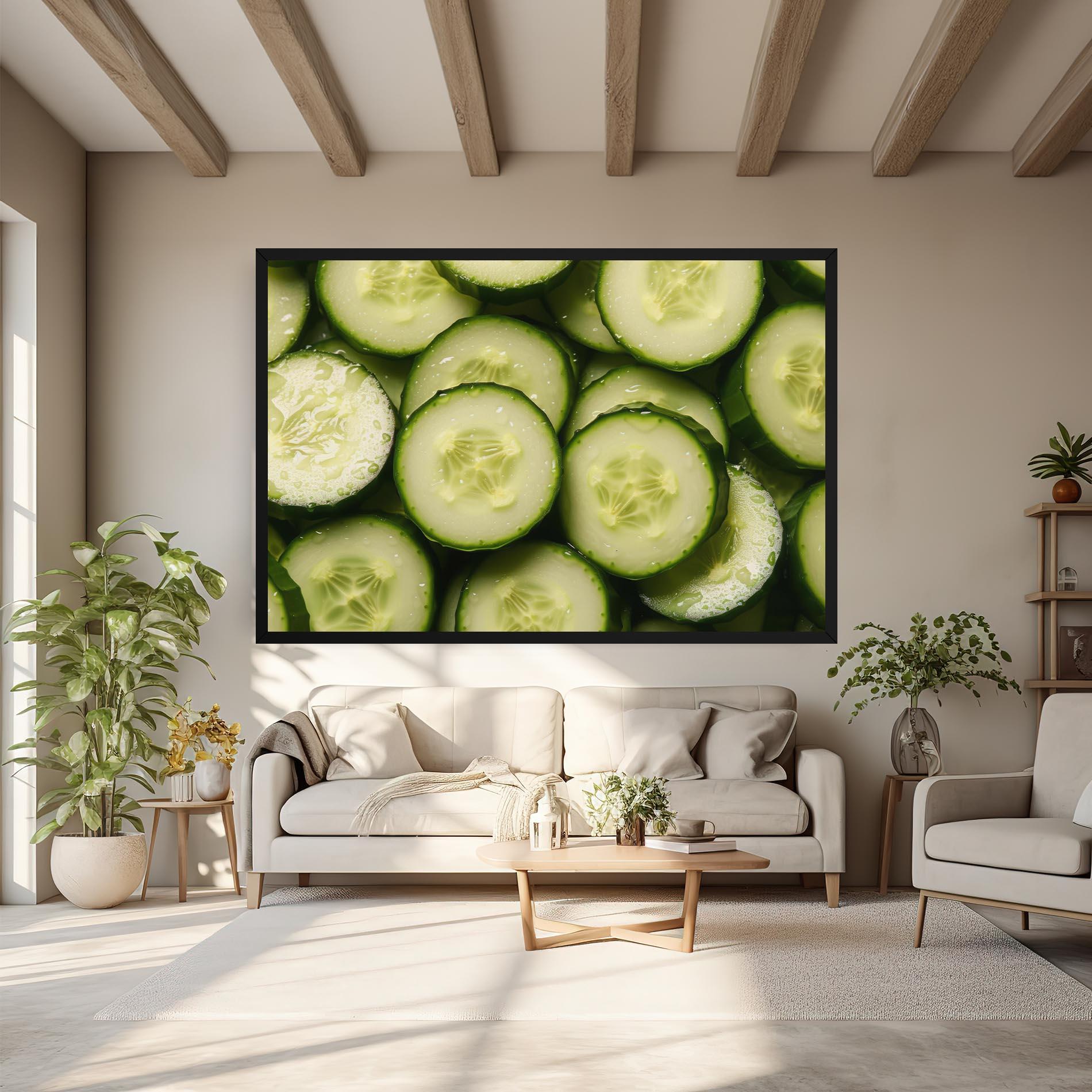 Tablou Canvas Fresh Cucumber mockup 6