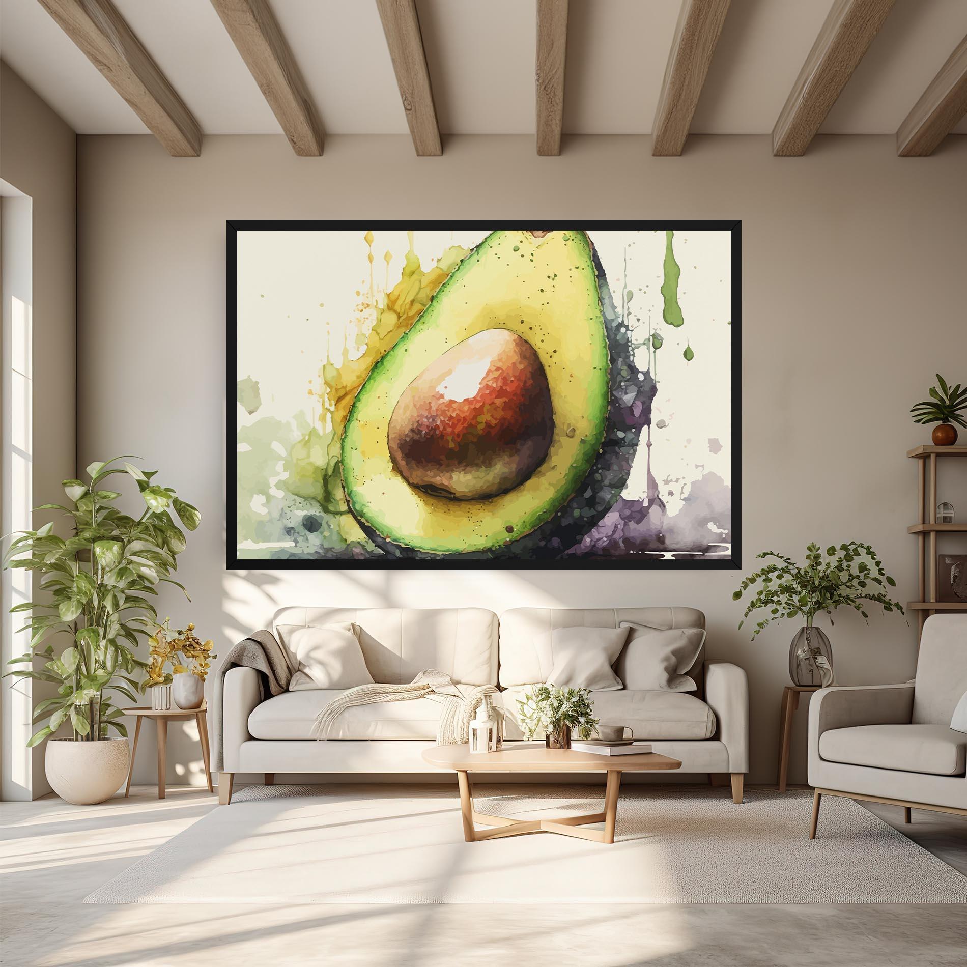 Tablou Canvas Green Avocado Art mockup 6