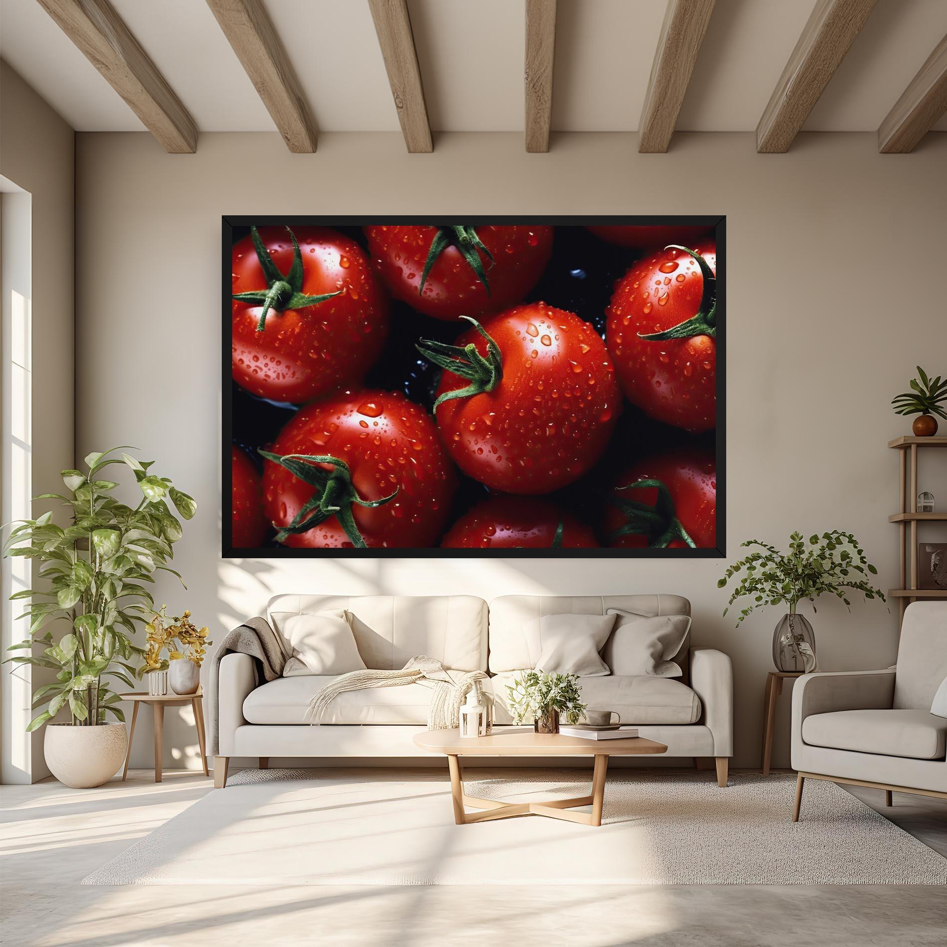 Tablou Canvas Red Wet Tomato mockup 6