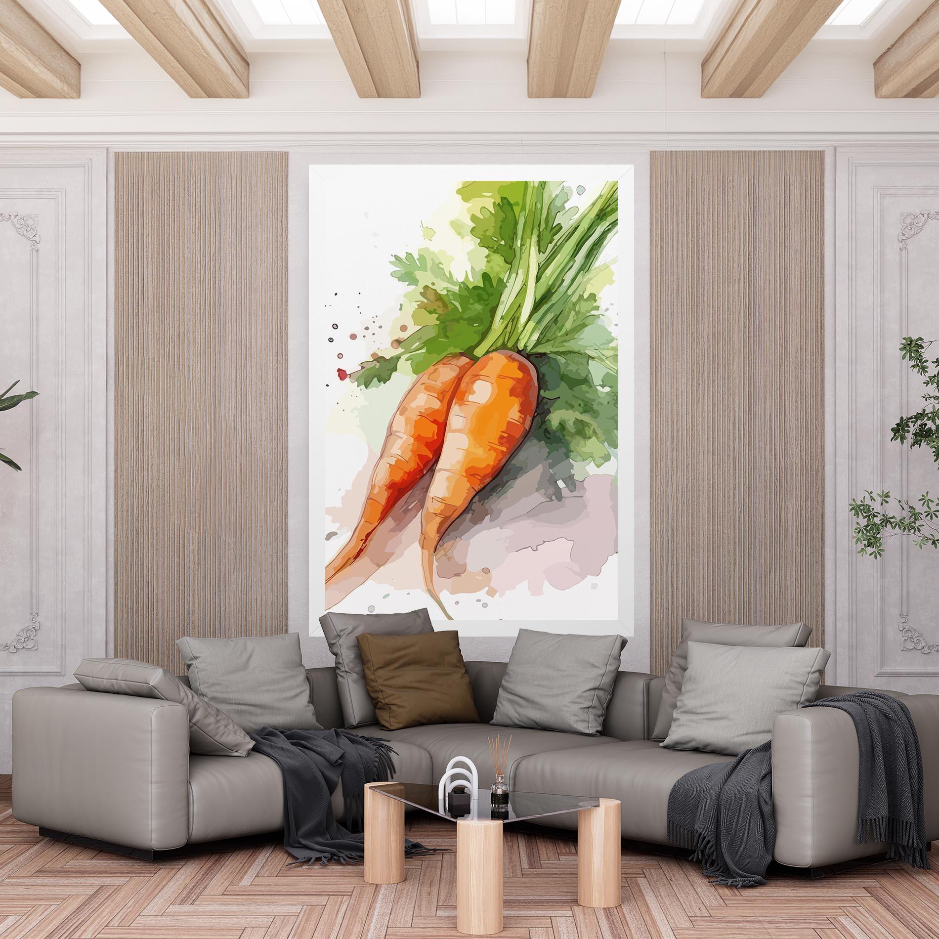 Tablou Canvas Carrot Watercolor mockup 6