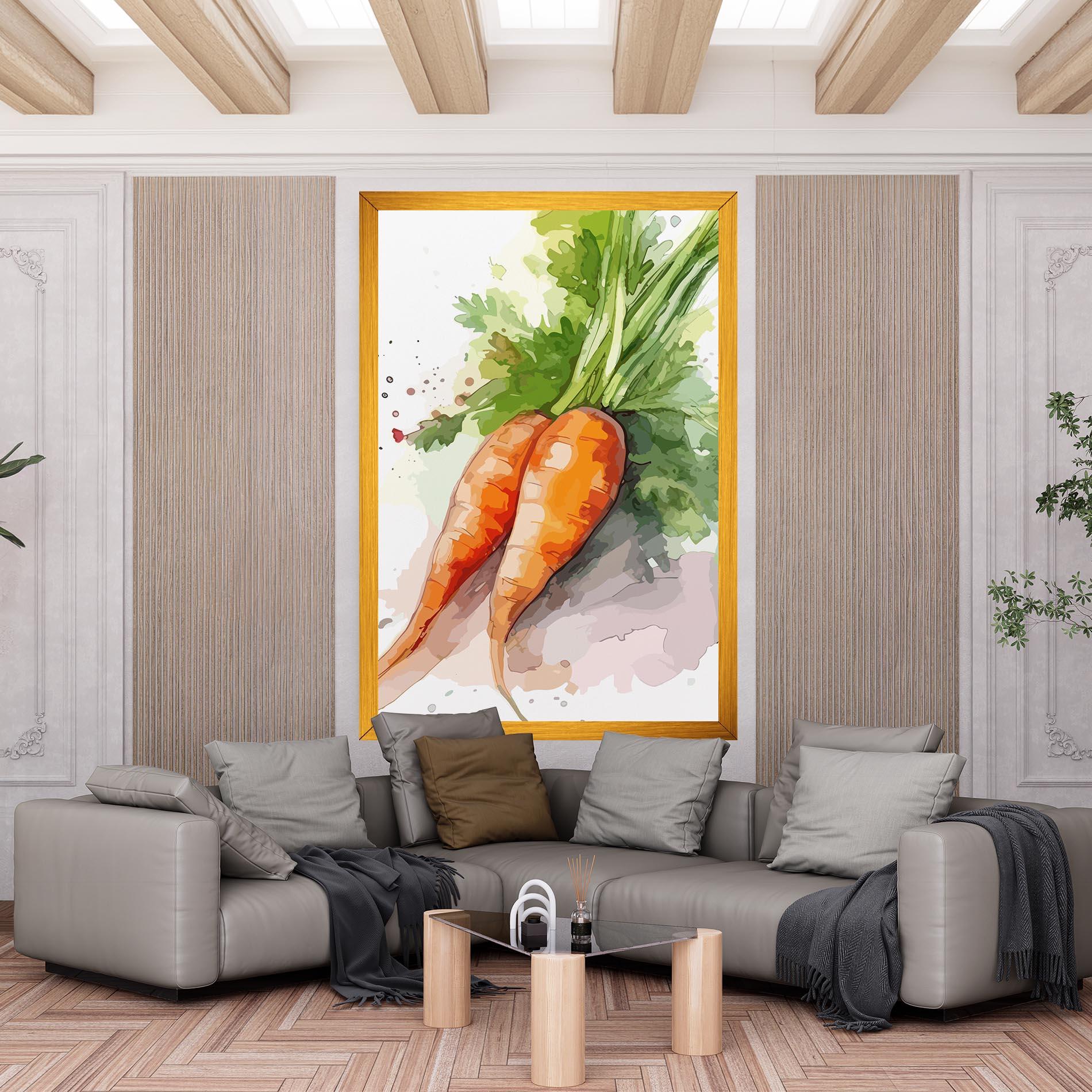 Tablou Canvas Carrot Watercolor mockup 6