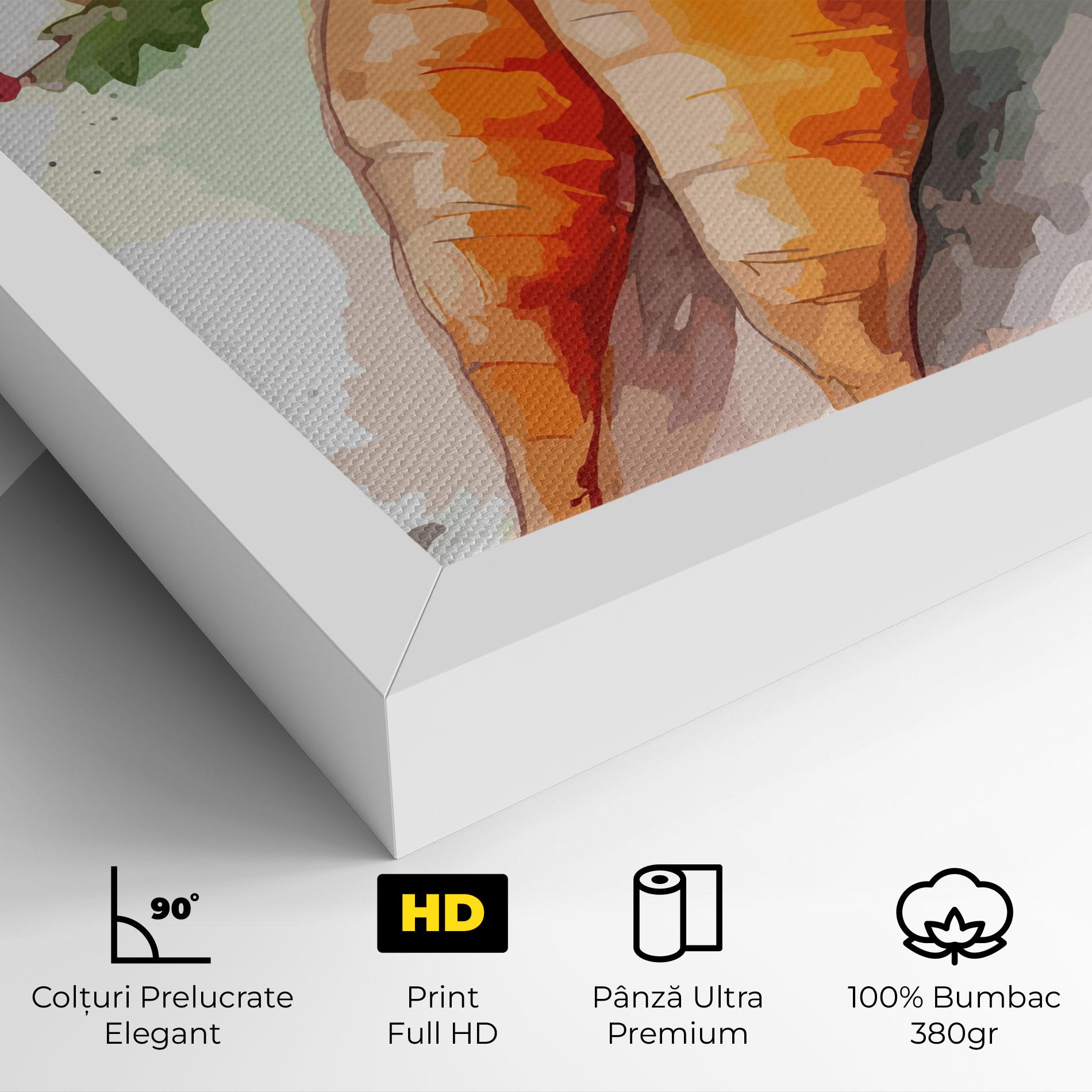 Tablou Canvas Carrot Watercolor mockup 4