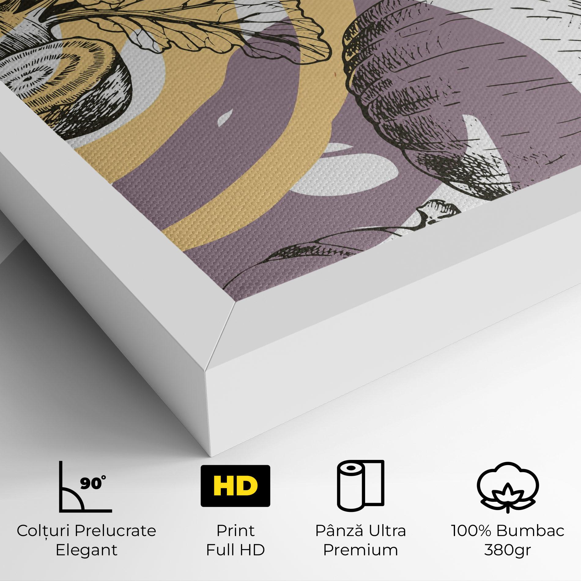 Tablou Canvas Cream Vegetables Art mockup 4