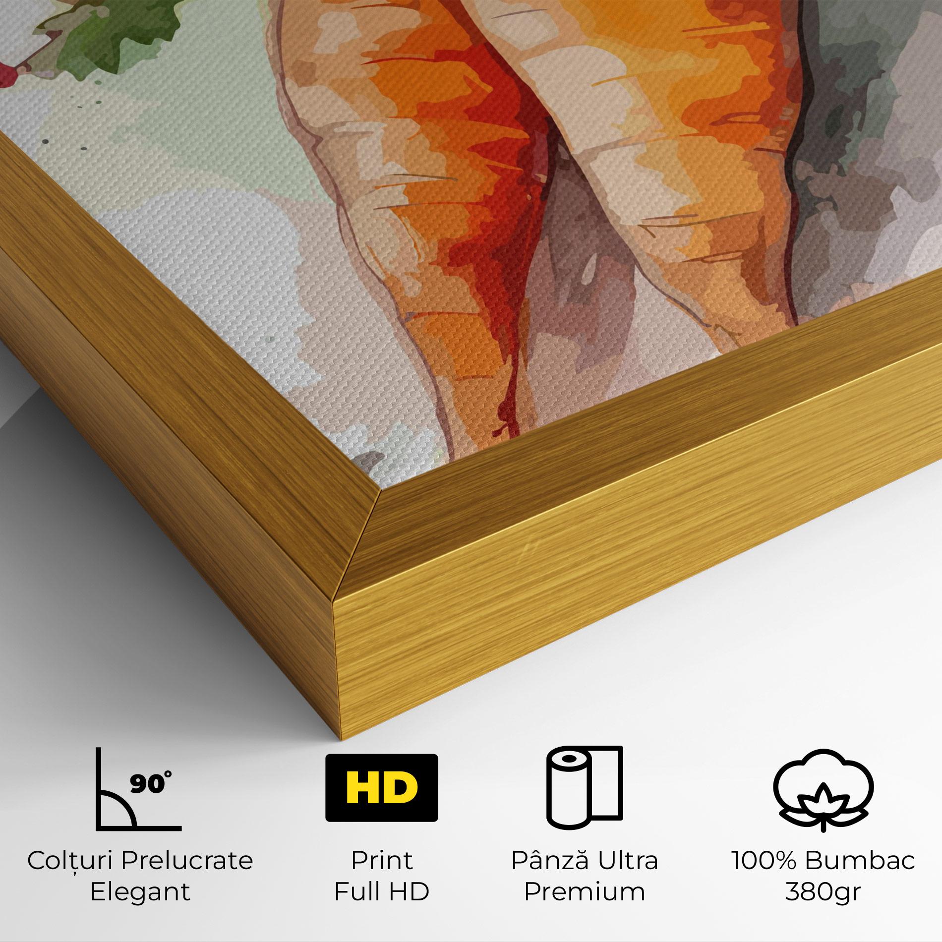 Tablou Canvas Carrot Watercolor mockup 4