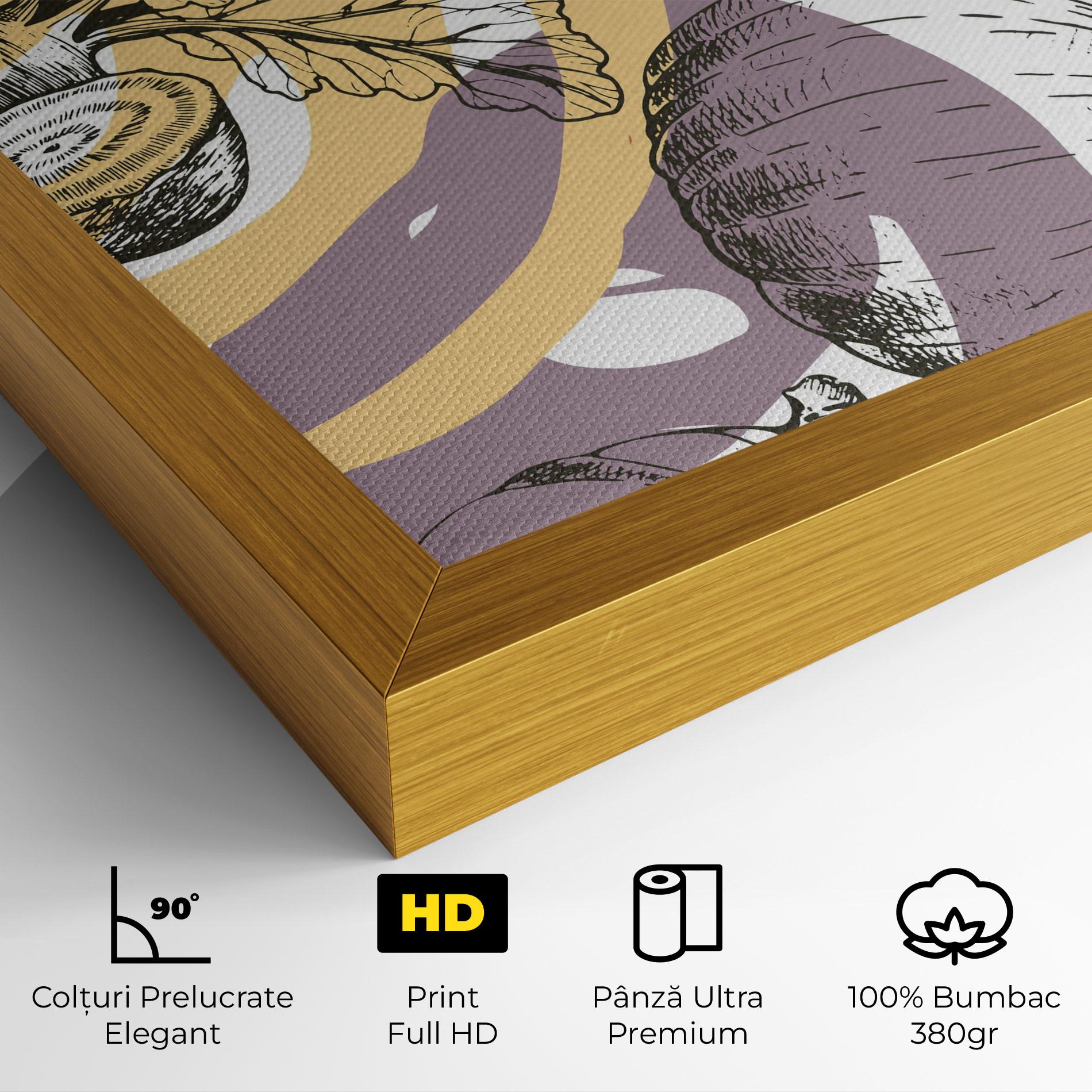 Tablou Canvas Cream Vegetables Art mockup 4