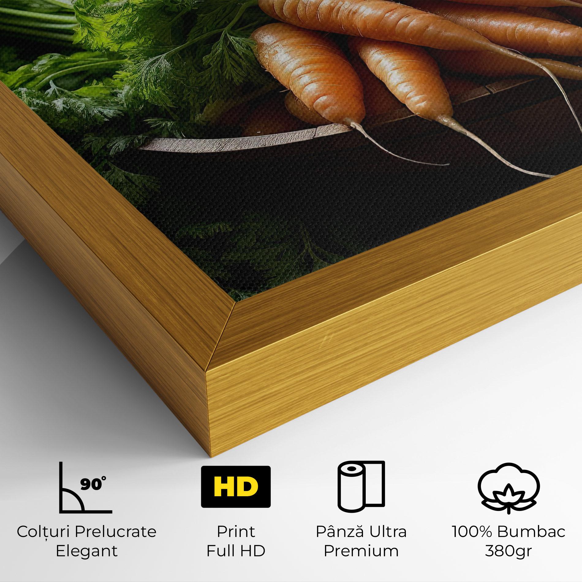Tablou Canvas Fresh Carrots Basket mockup 4