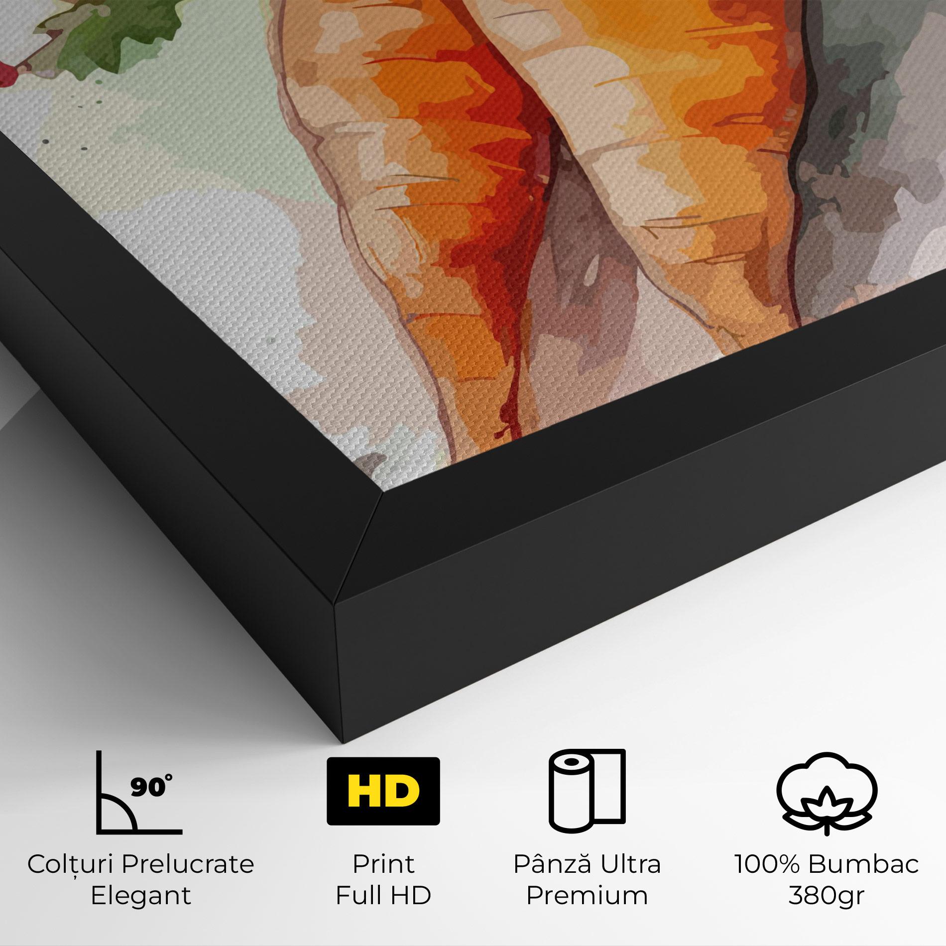 Tablou Canvas Carrot Watercolor mockup 4