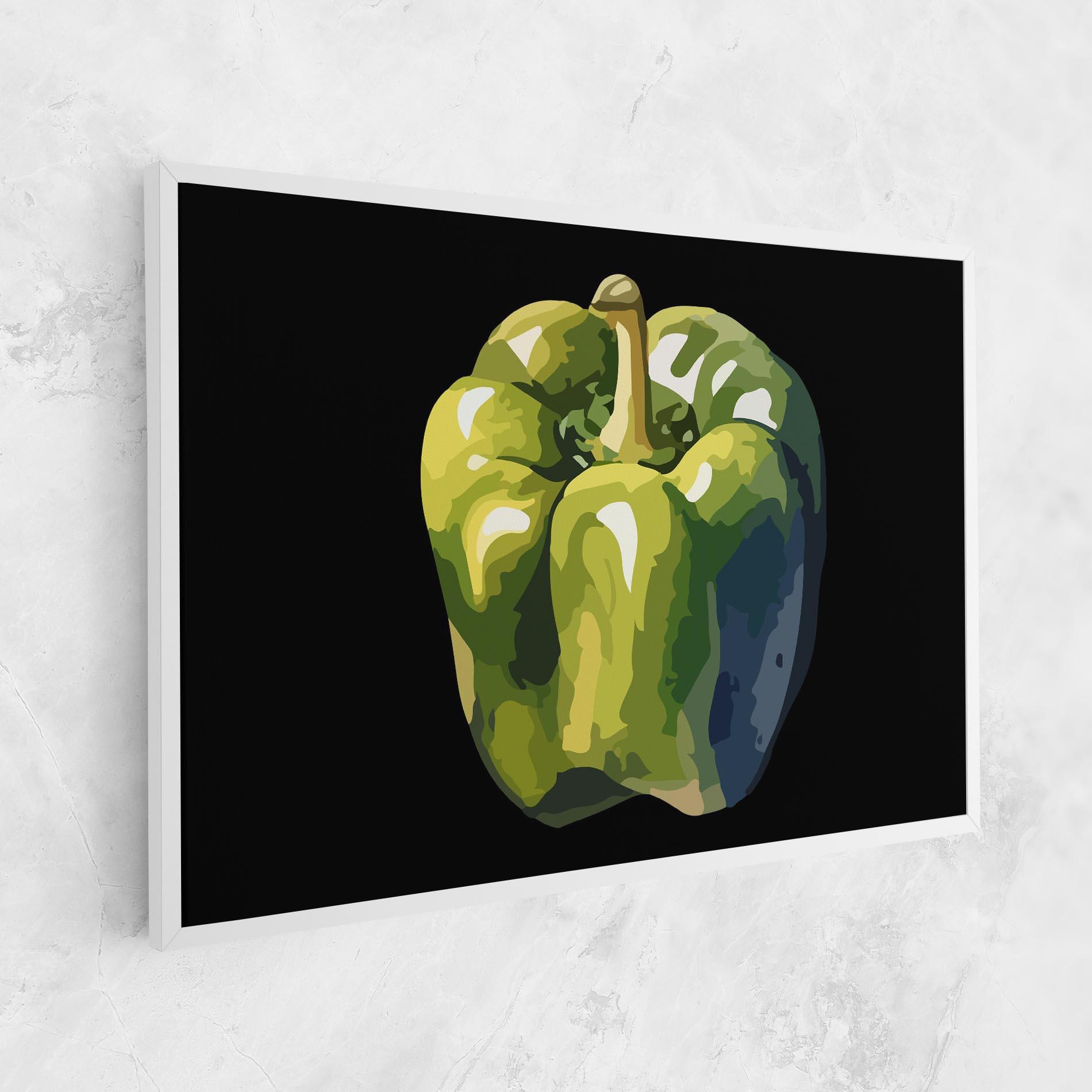 Tablou Canvas Bellpepper Green Grey mockup 1
