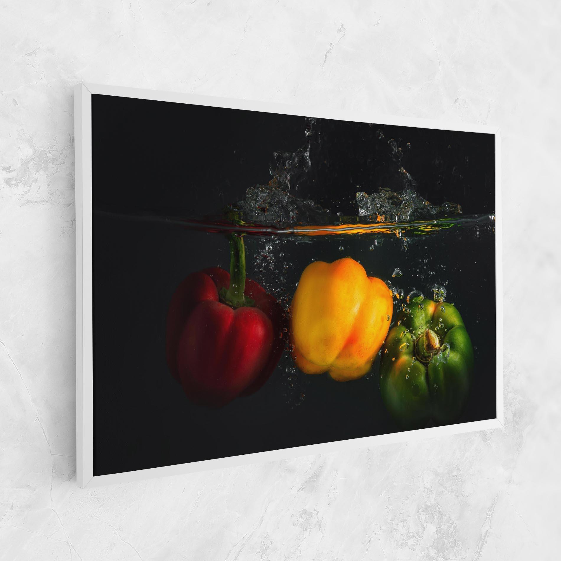 Tablou Canvas Cool Bellpepper Splash mockup 1