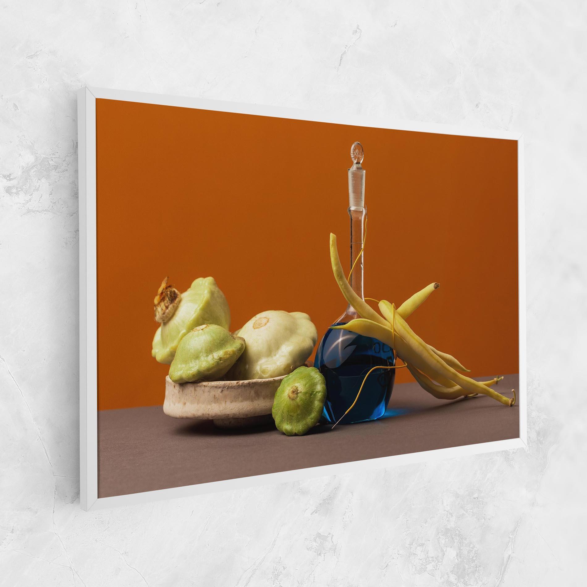 Tablou Canvas Vegetables Blue Liquid mockup 1