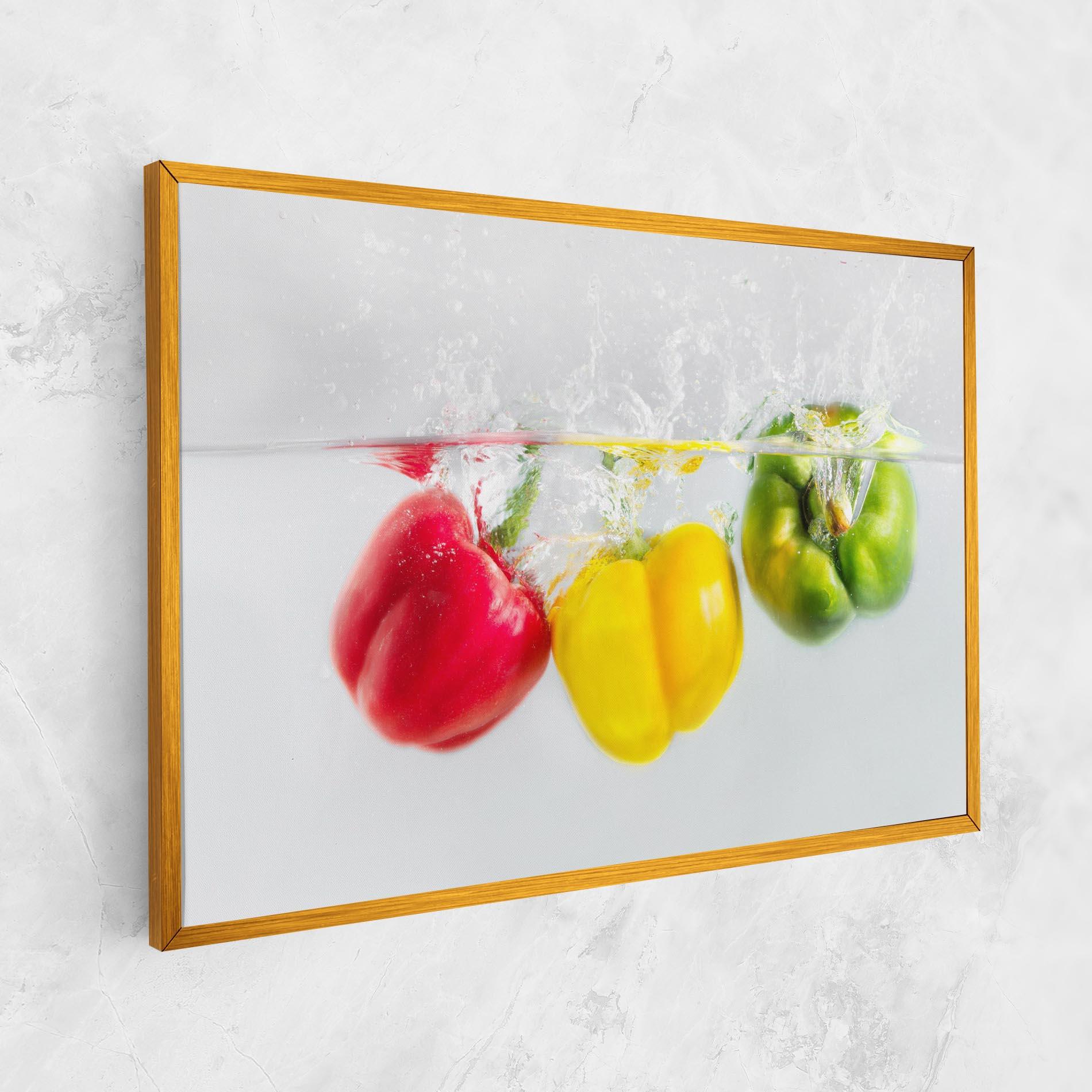 Tablou Canvas Colorful Bellpepper mockup 1
