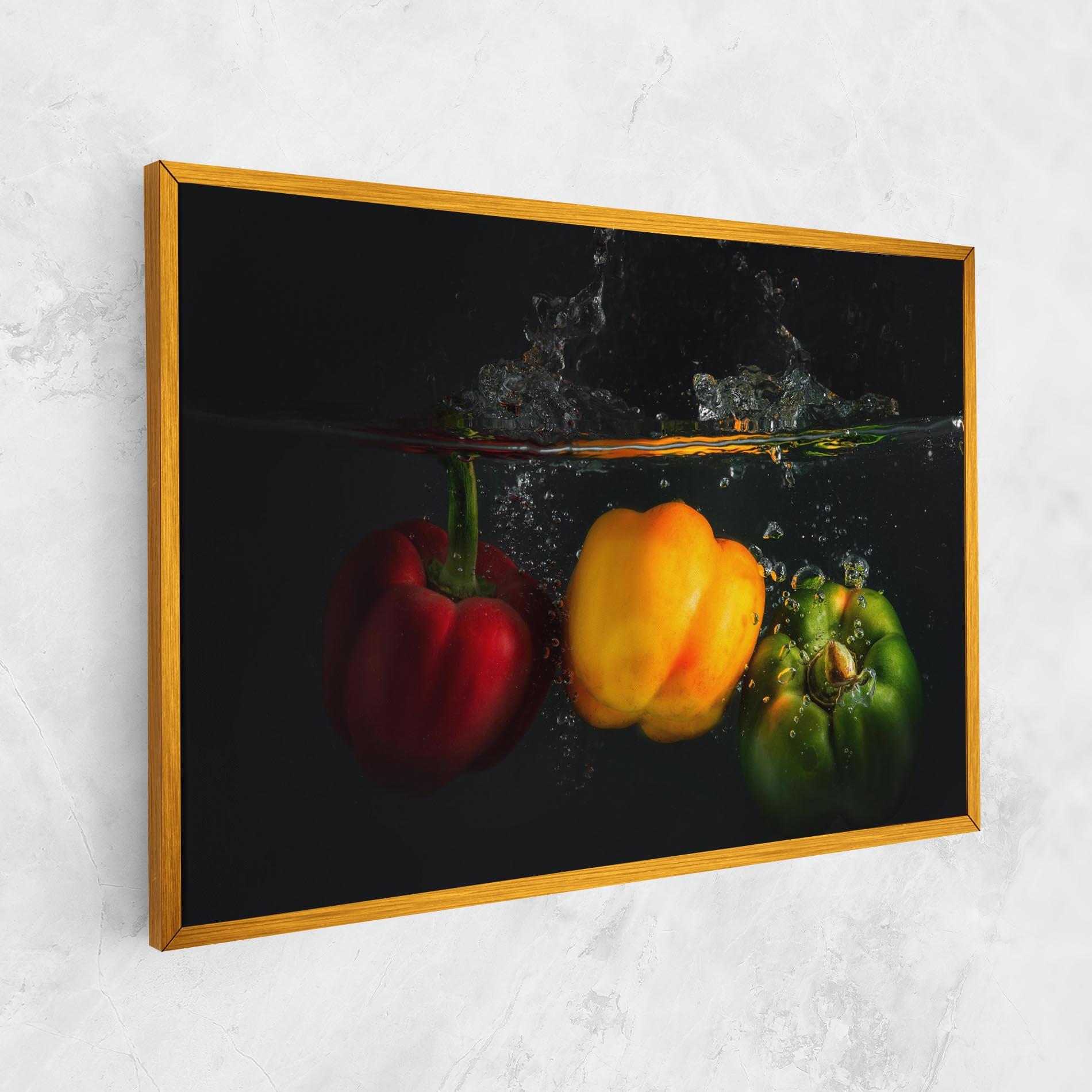 Tablou Canvas Cool Bellpepper Splash mockup 1