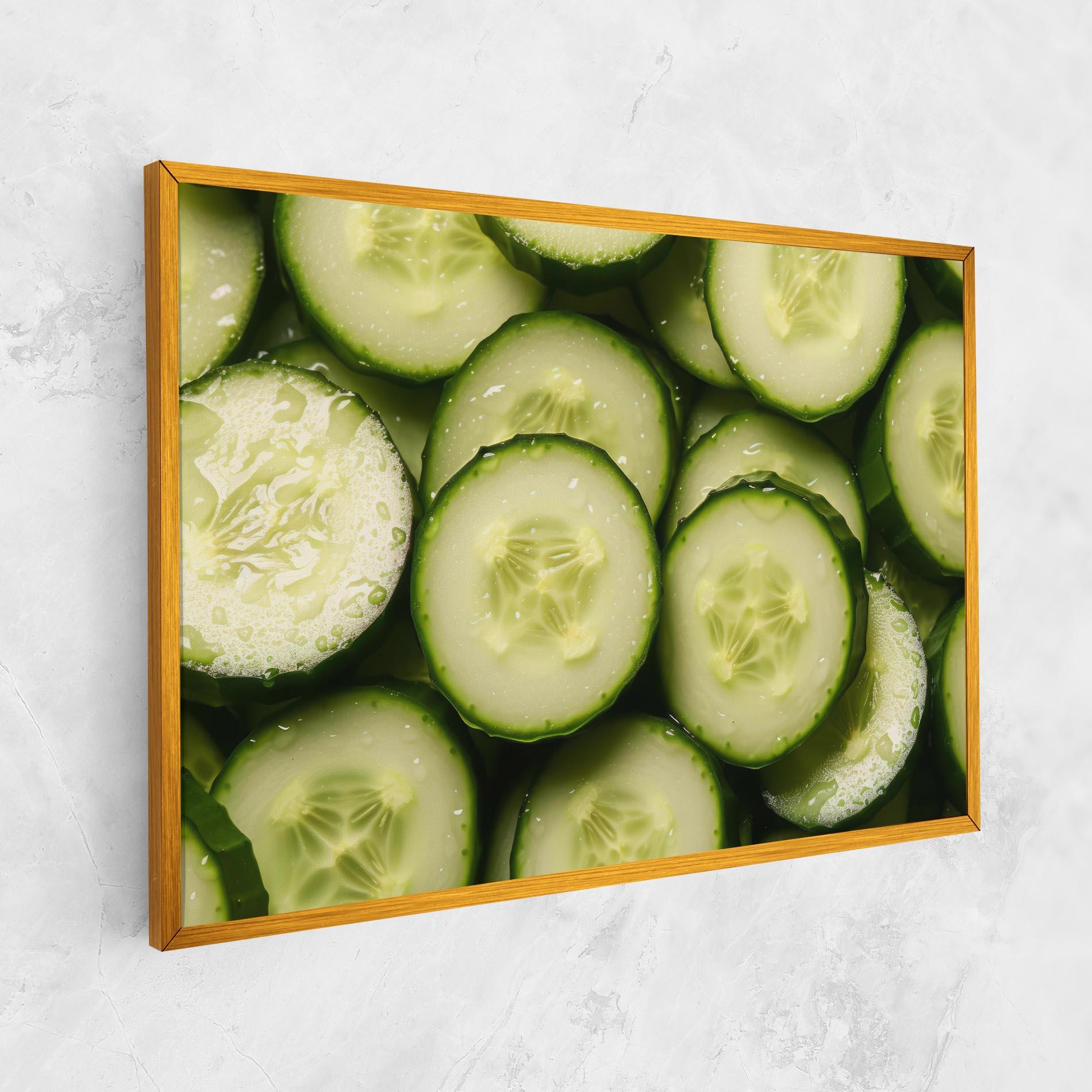 Tablou Canvas Fresh Cucumber mockup 1