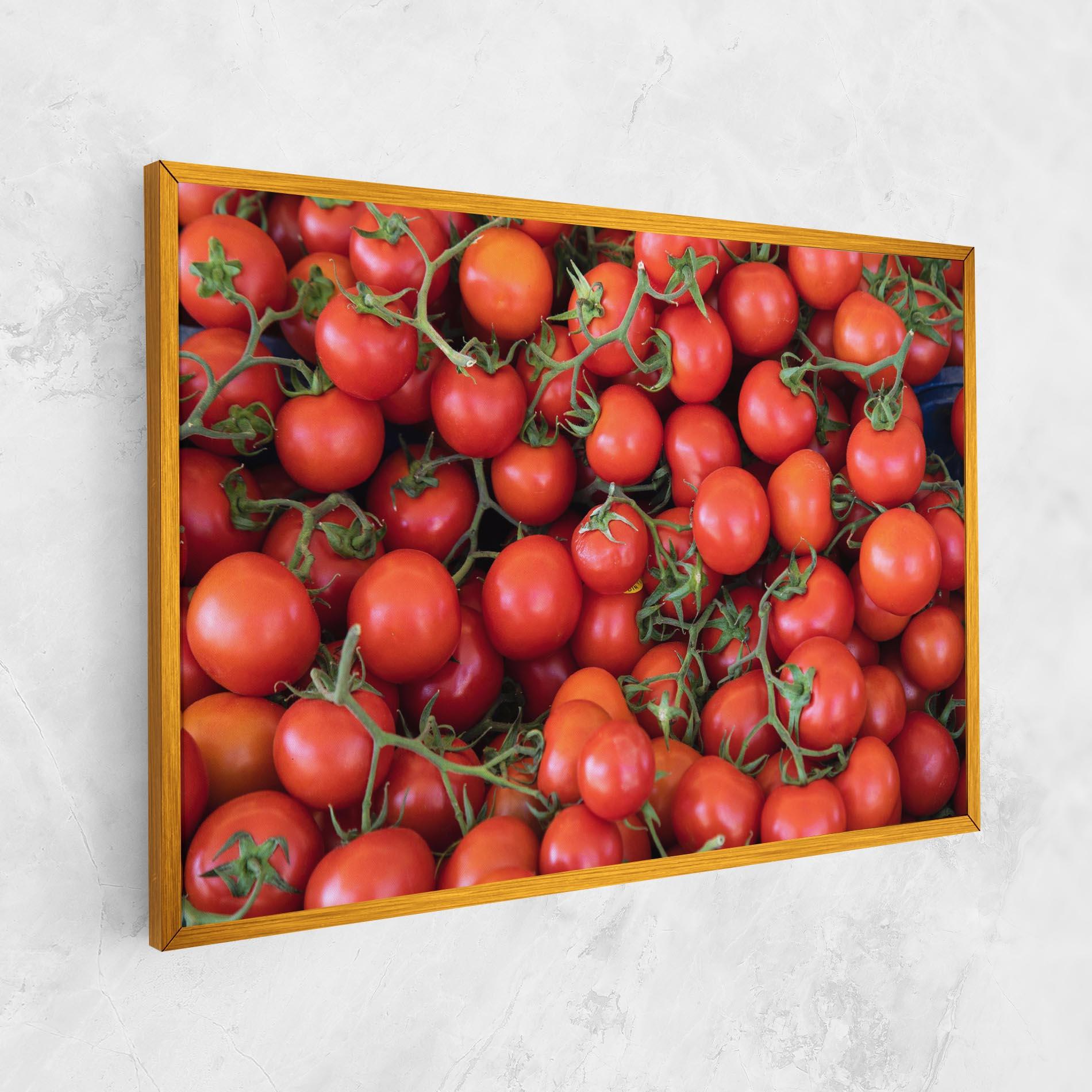 Tablou Canvas Tomato Red Wall mockup 1
