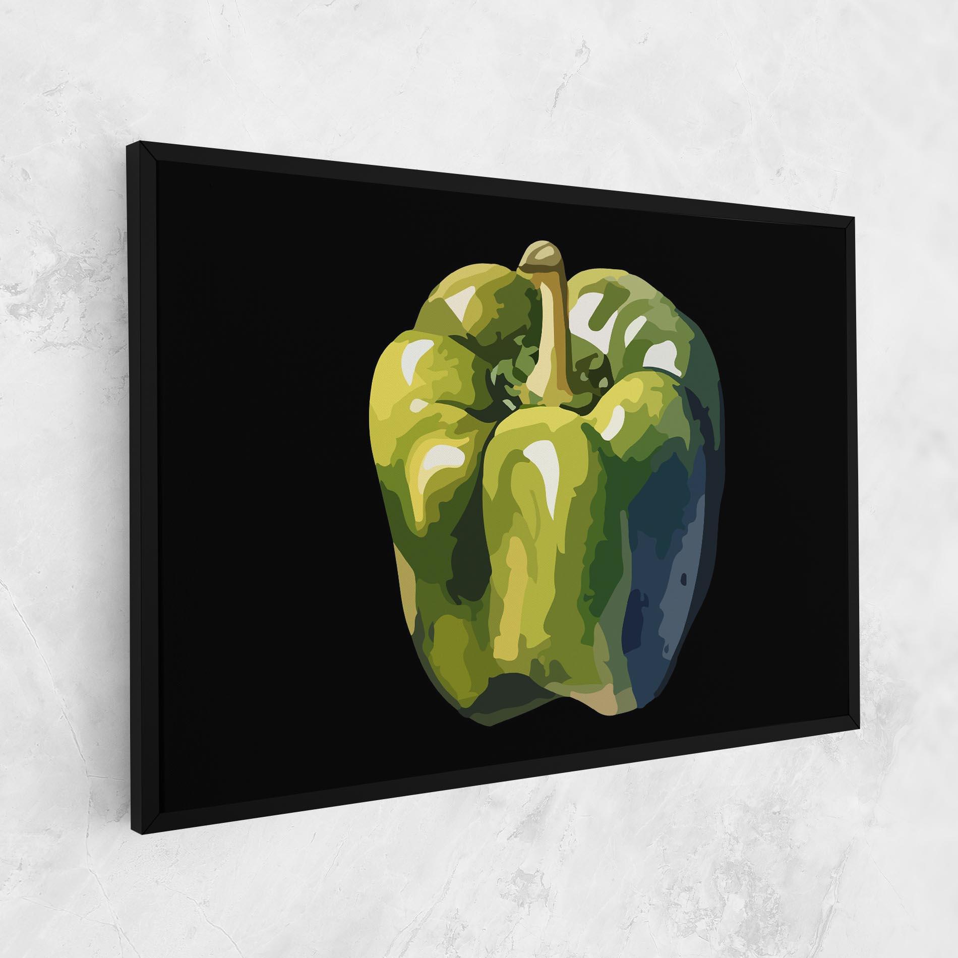 Tablou Canvas Bellpepper Green Grey mockup 1
