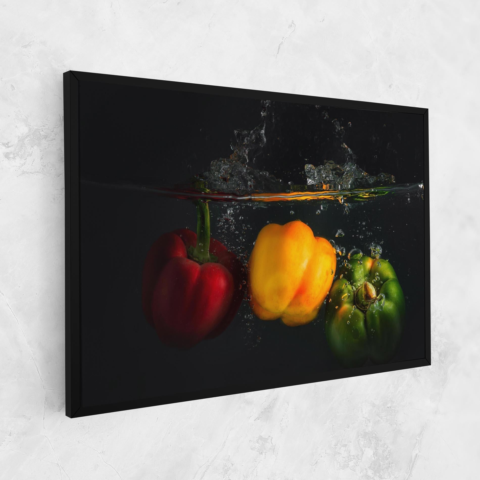 Tablou Canvas Cool Bellpepper Splash mockup 1