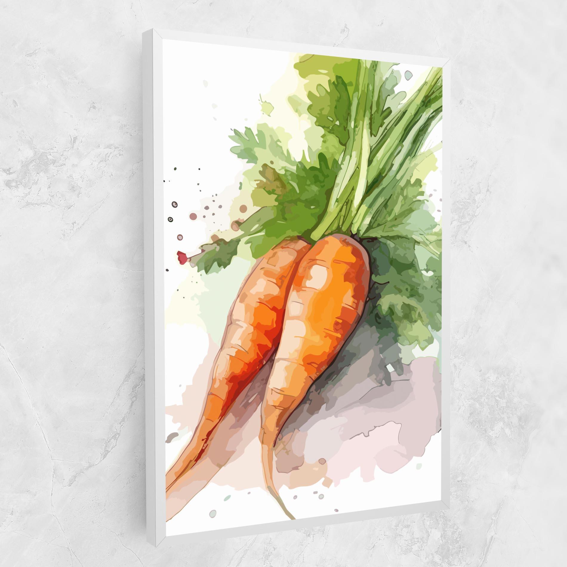 Tablou Canvas Carrot Watercolor mockup 1