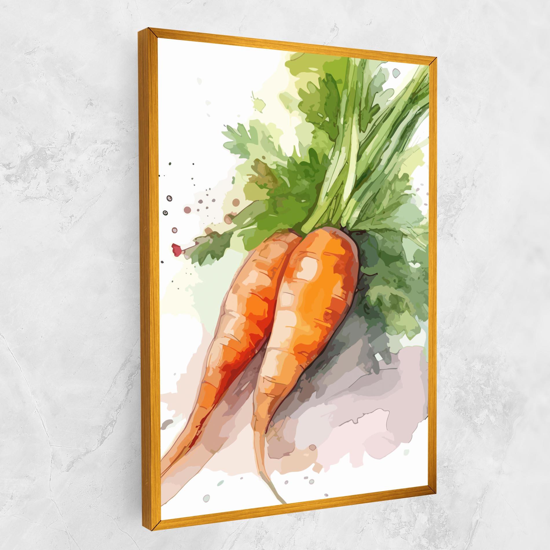 Tablou Canvas Carrot Watercolor mockup 1