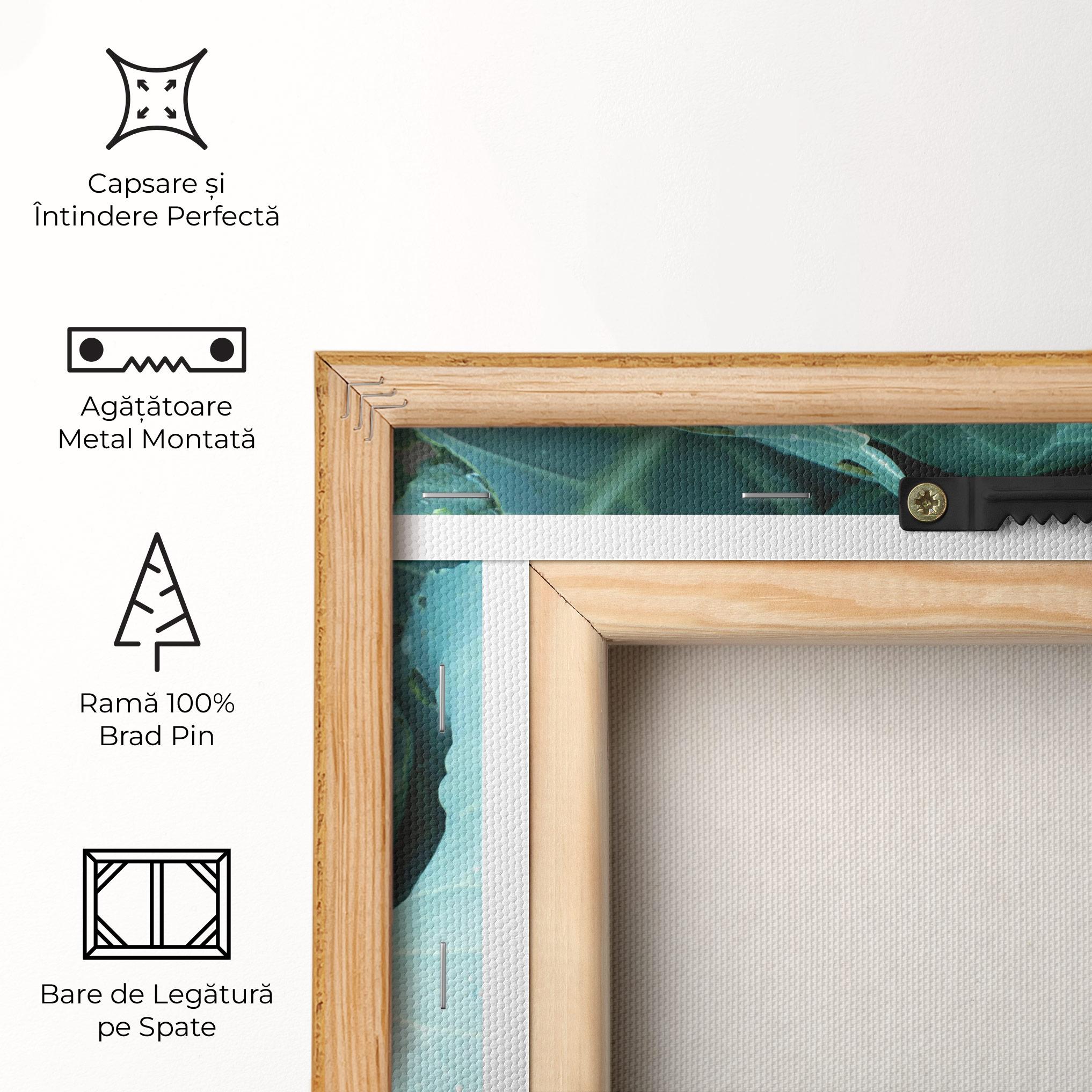 Tablou Canvas Blue Lettuce mockup 5