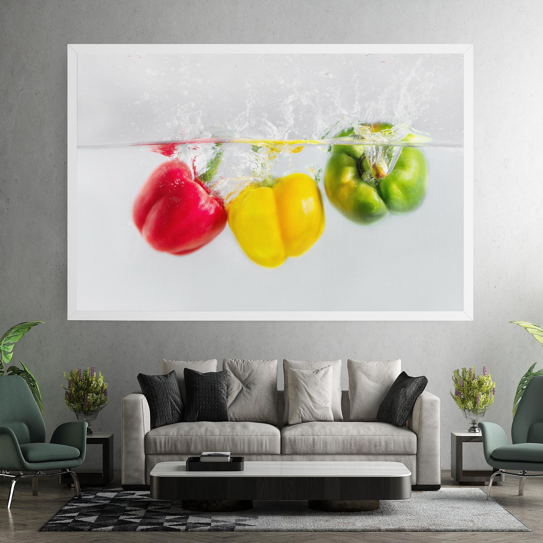 Tablou Canvas Bellpepper In Water mockup 7