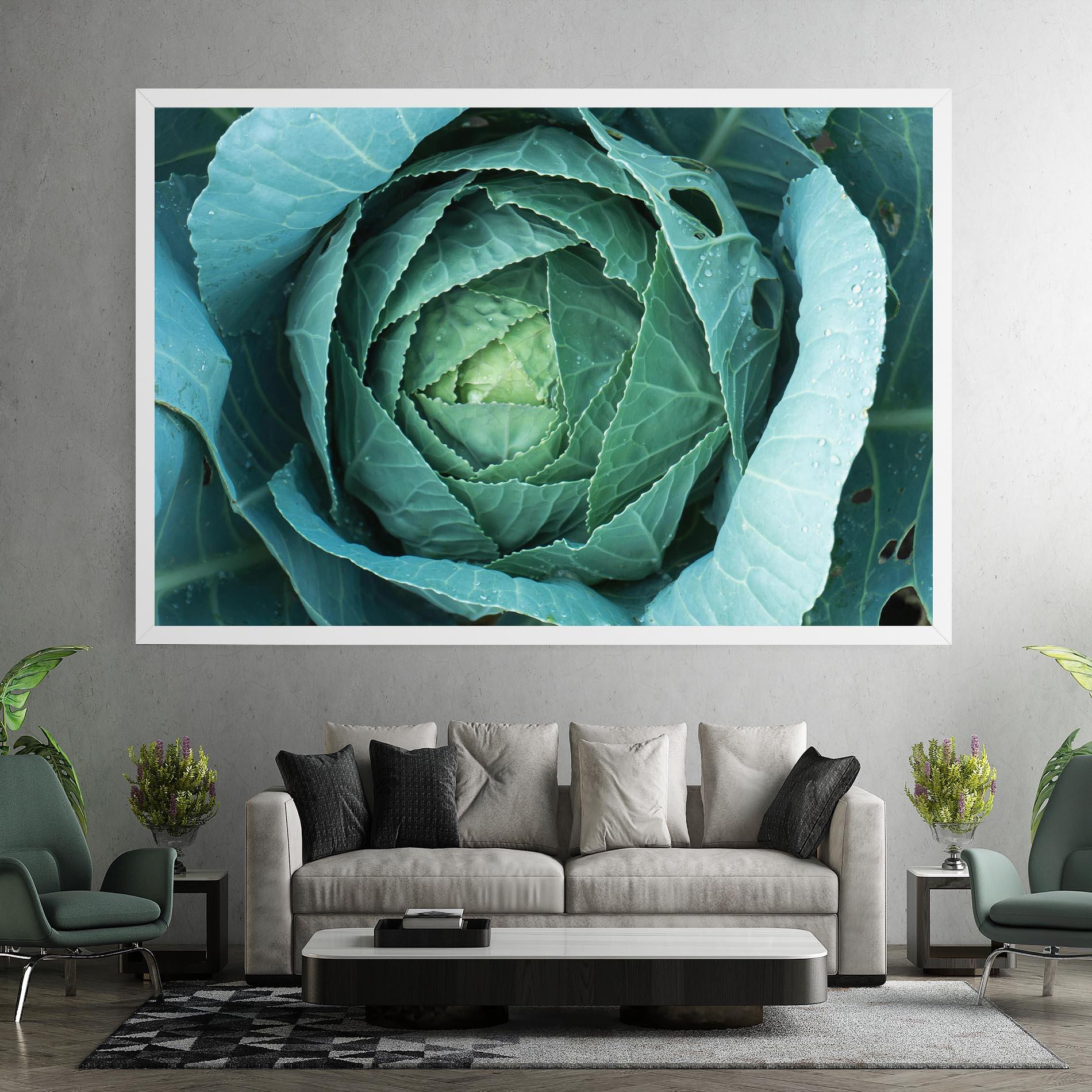 Tablou Canvas Blue Lettuce mockup 7