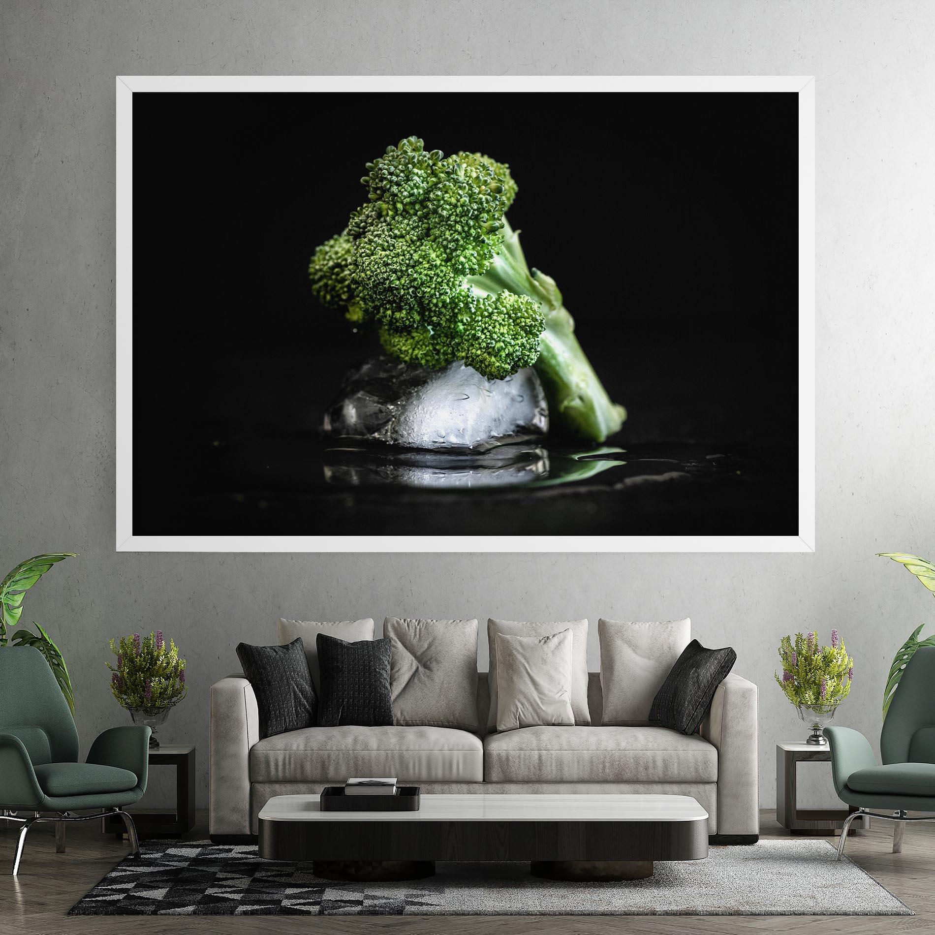 Tablou Canvas Broccoli Water mockup 7