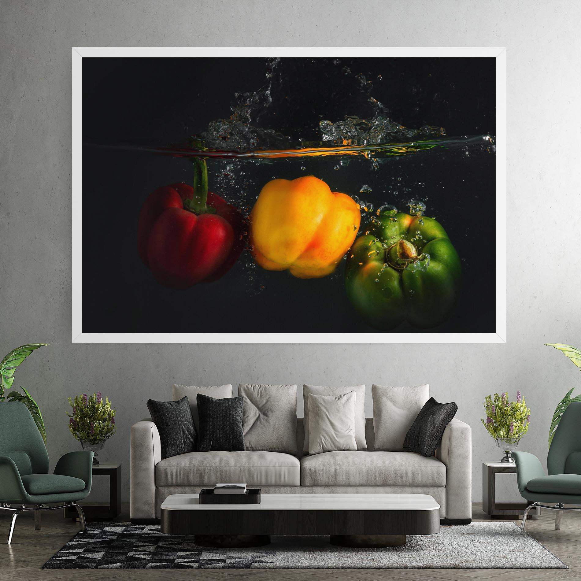 Tablou Canvas Cool Bellpepper Splash mockup 7