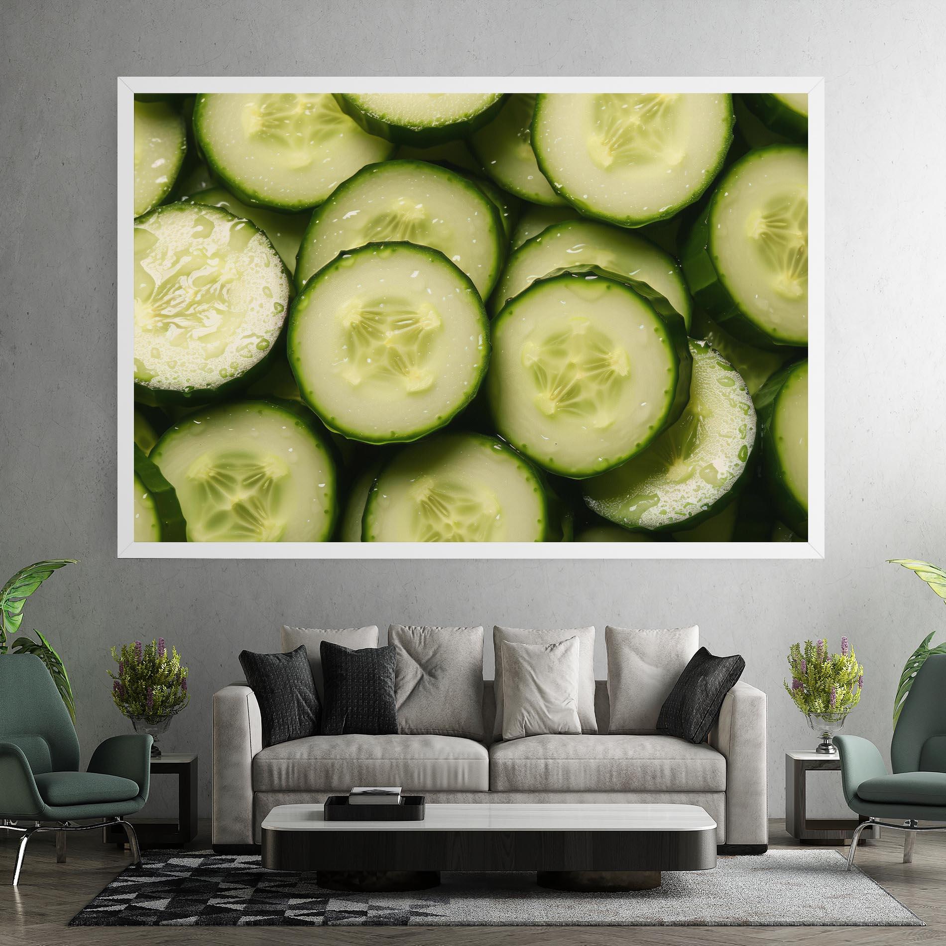 Tablou Canvas Fresh Cucumber mockup 7