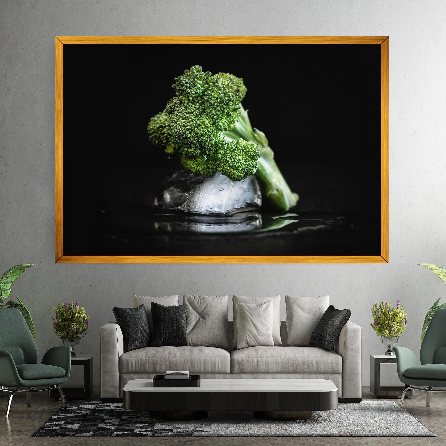 Tablou Canvas Broccoli Water mockup 7