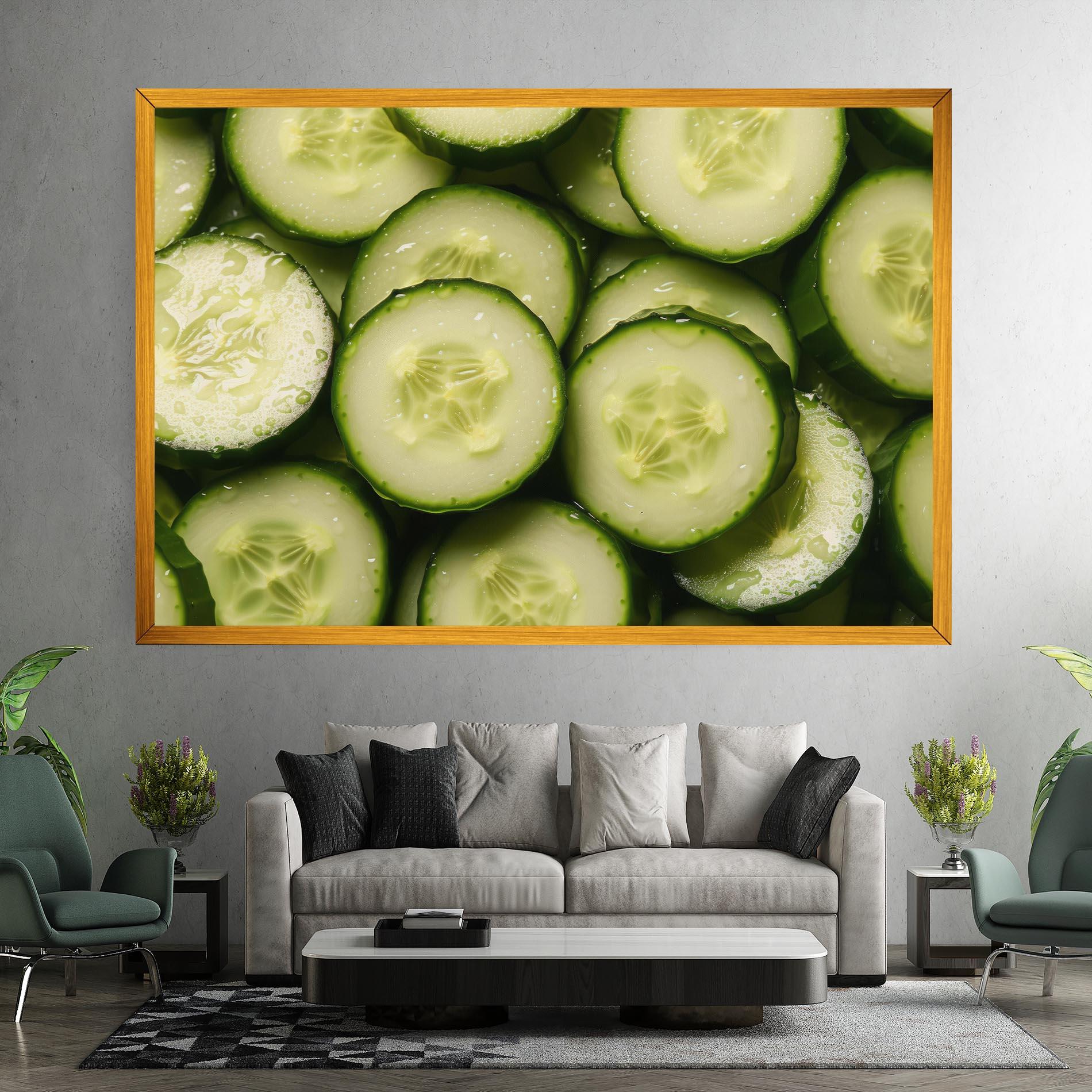Tablou Canvas Fresh Cucumber mockup 7