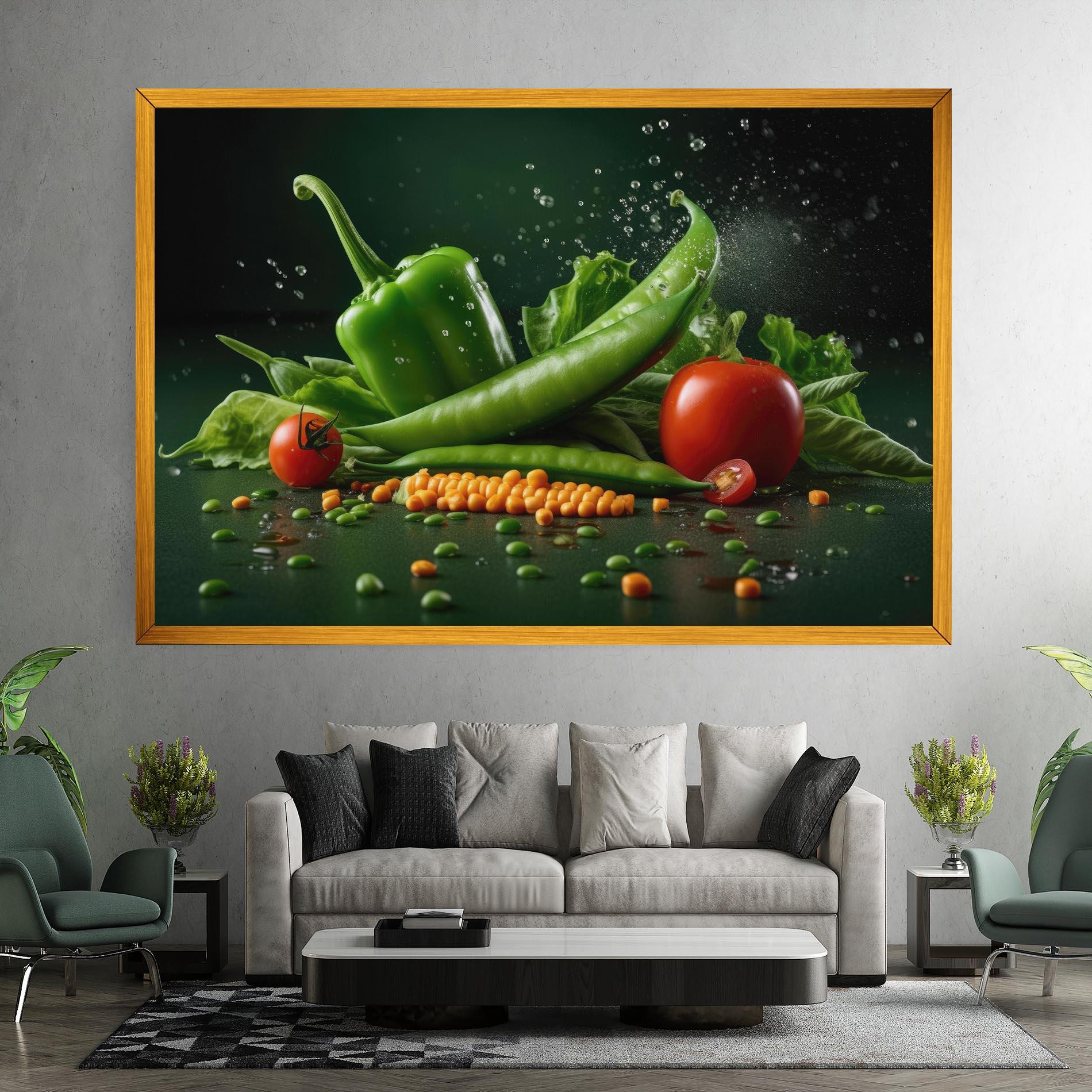 Tablou Canvas Fresh Vegetables mockup 7
