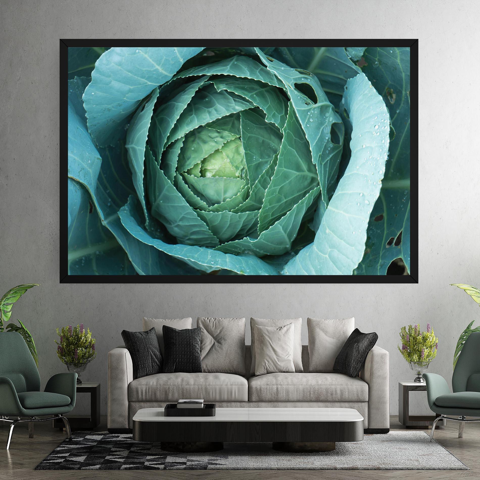 Tablou Canvas Blue Lettuce mockup 7