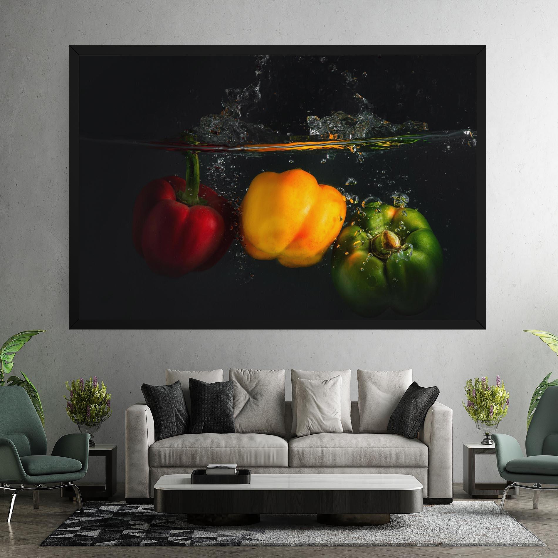 Tablou Canvas Cool Bellpepper Splash mockup 7