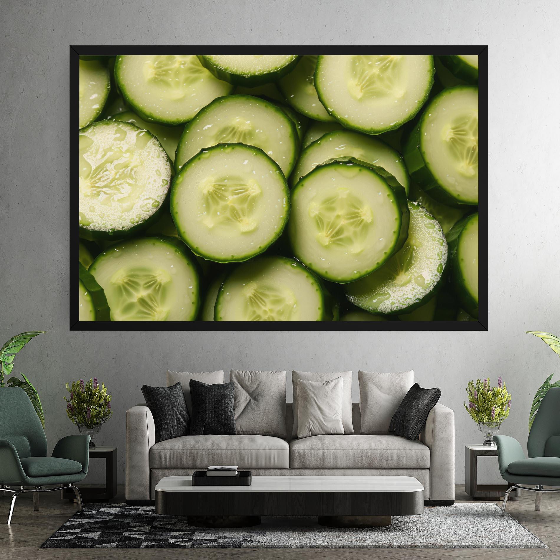 Tablou Canvas Fresh Cucumber mockup 7