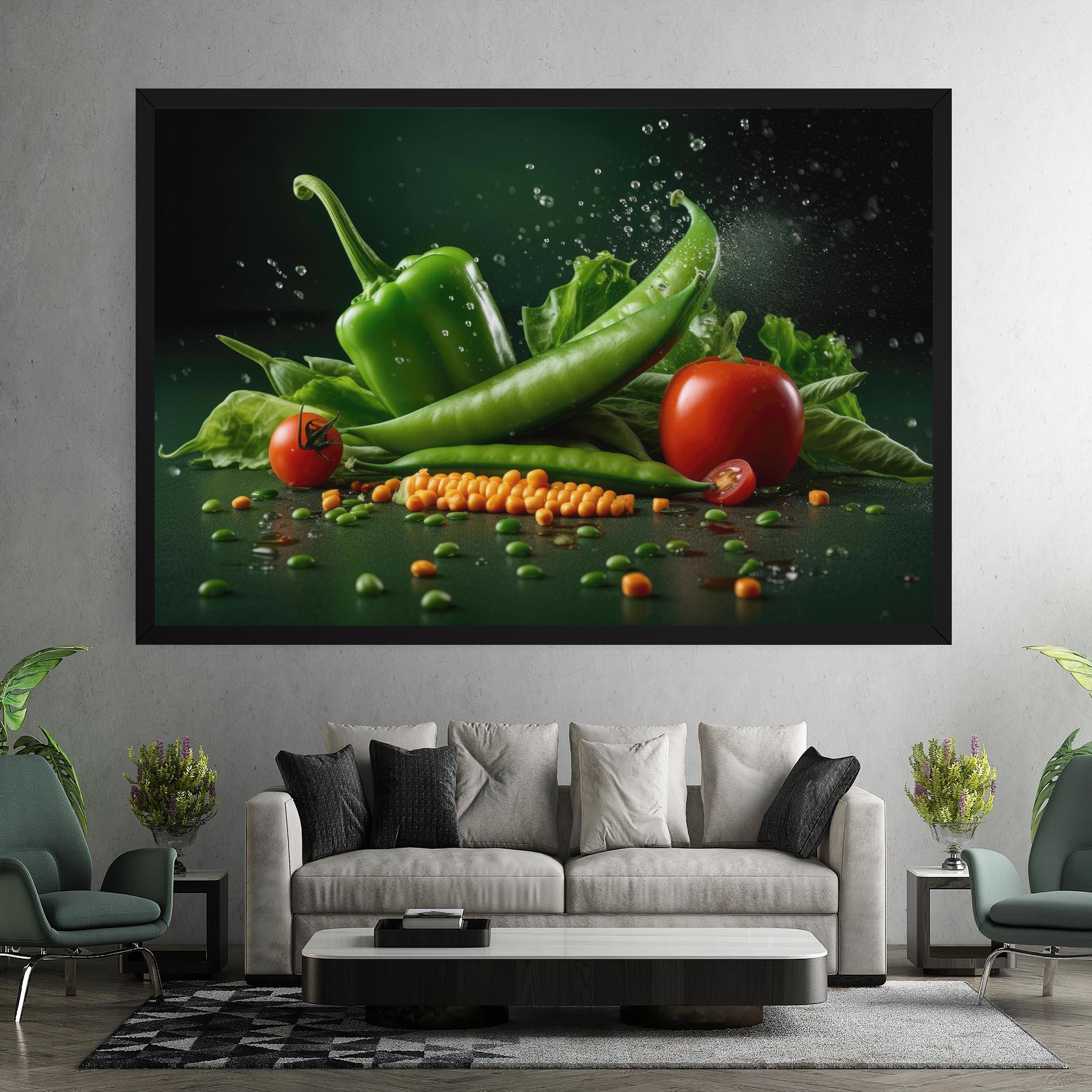 Tablou Canvas Fresh Vegetables mockup 7