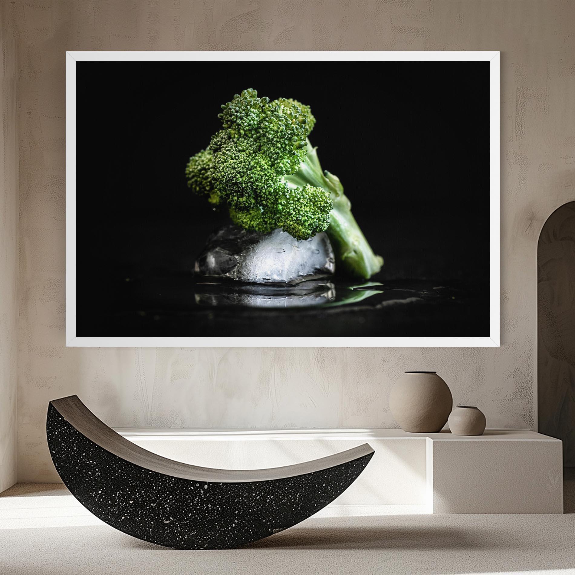 Tablou Canvas Broccoli Water mockup 8