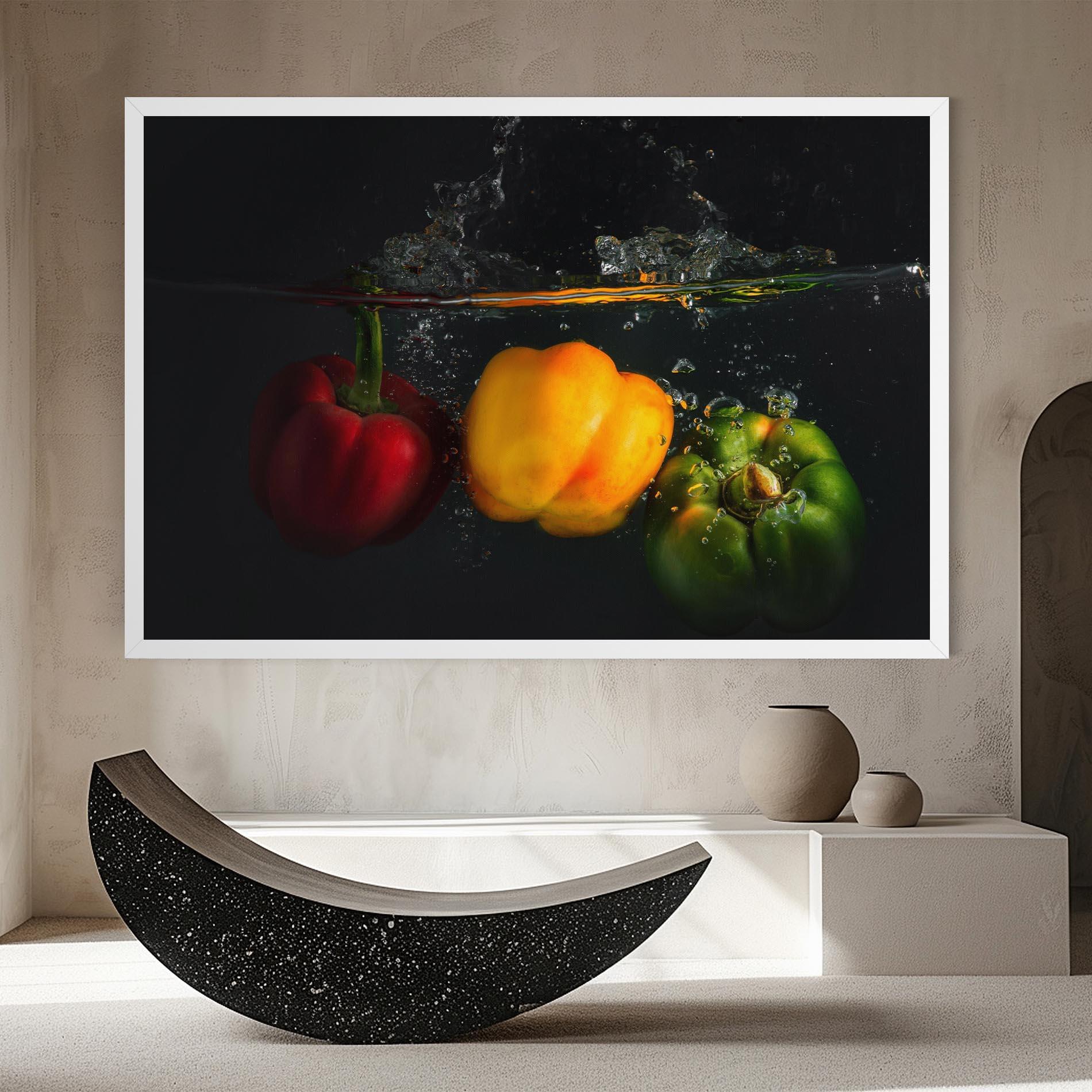 Tablou Canvas Cool Bellpepper Splash mockup 8