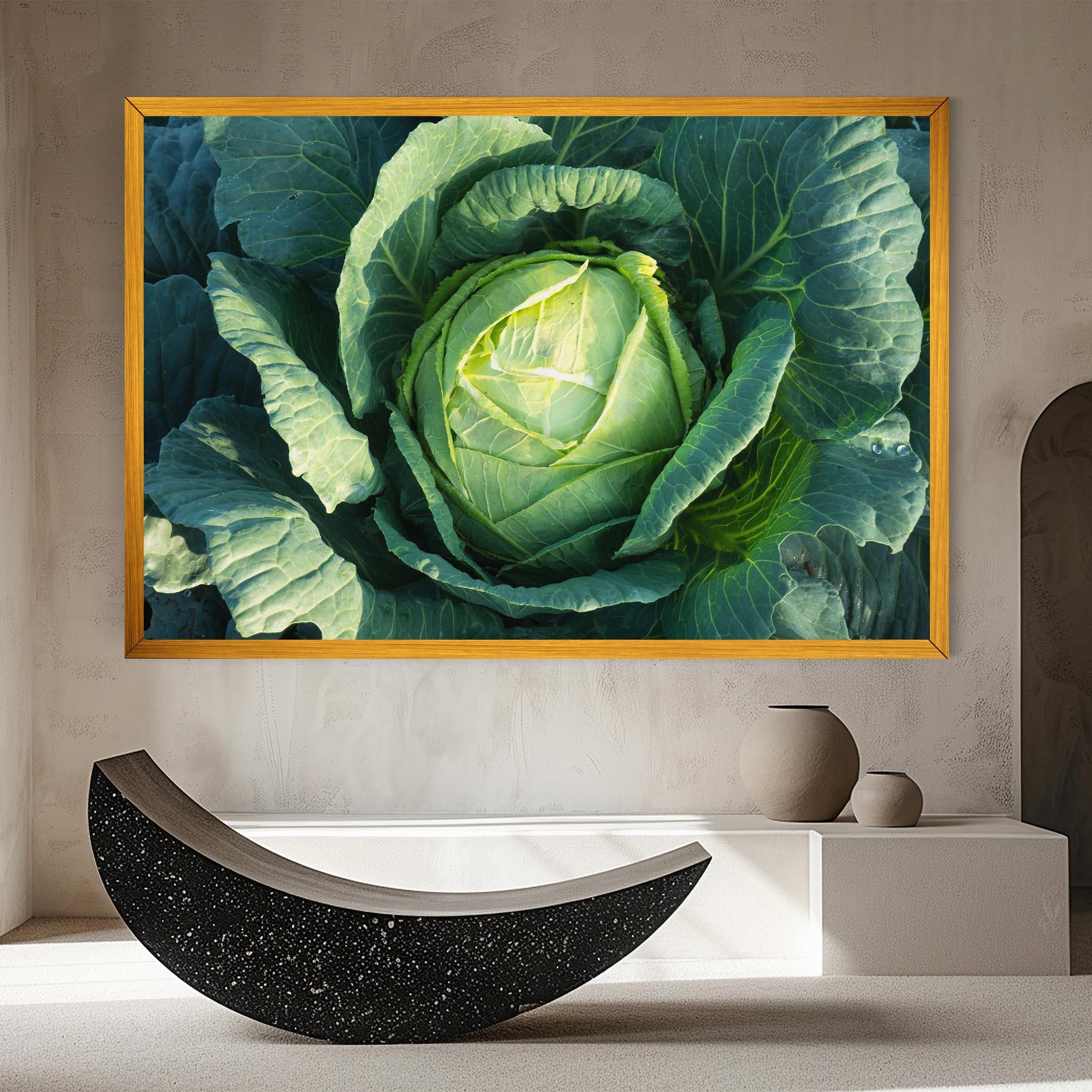 Tablou Canvas Green Lettuce mockup 8