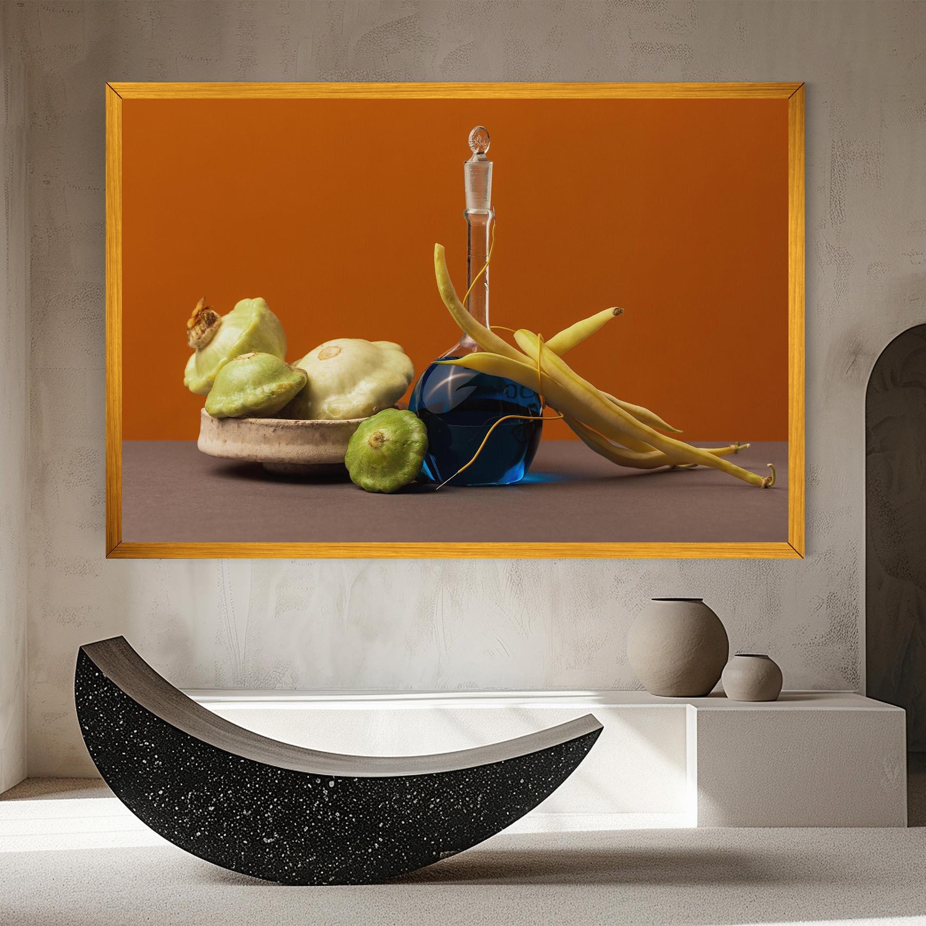 Tablou Canvas Vegetables Blue Liquid mockup 8