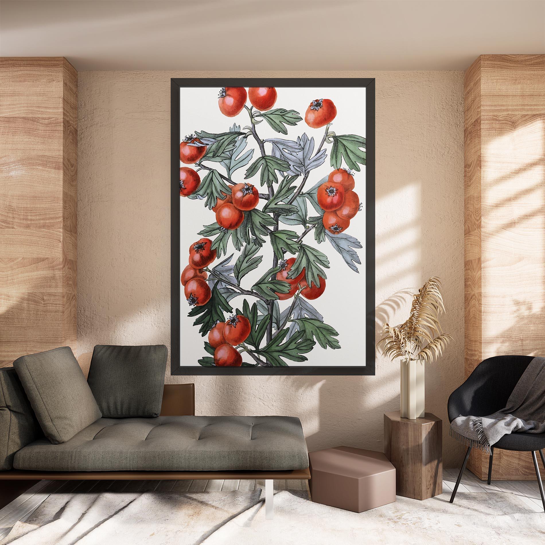 Tablou Canvas Cherry Drawing mockup 8