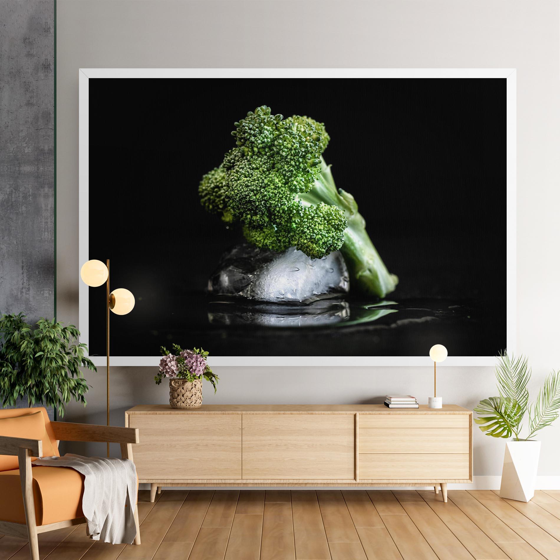 Tablou Canvas Broccoli Water mockup 9