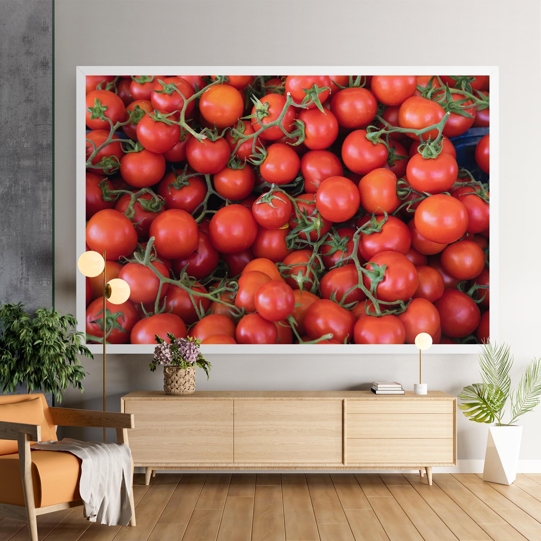 Tablou Canvas Tomato Red Wall mockup 9