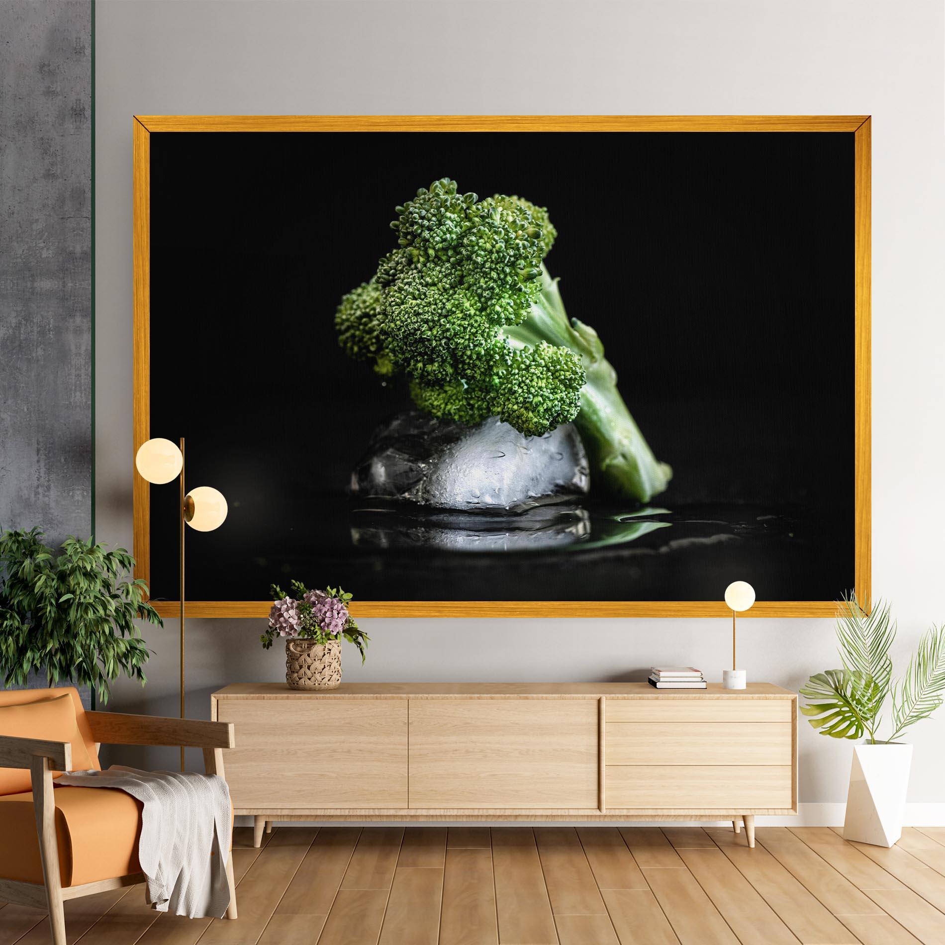 Tablou Canvas Broccoli Water mockup 9